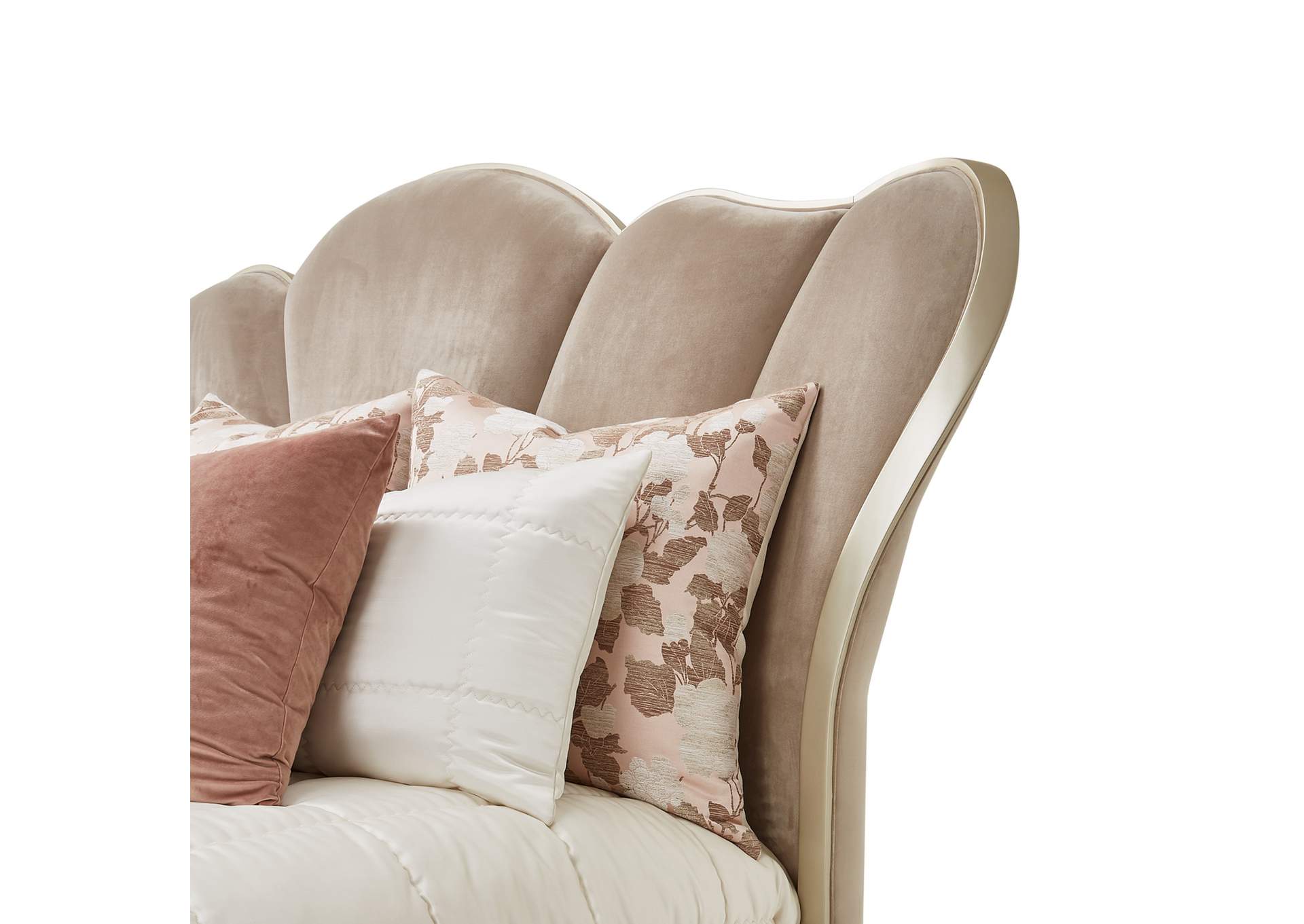 Villa cherie California King Channel Tufted Bed - Hazelnut image 8