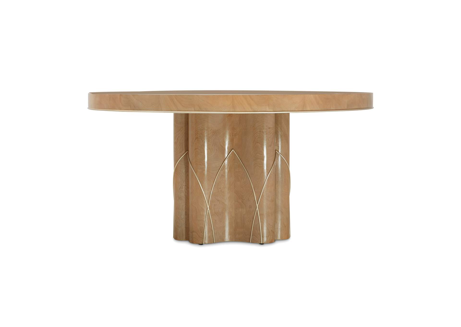 Villa Cherie Round Dining Table - Caramel image 3