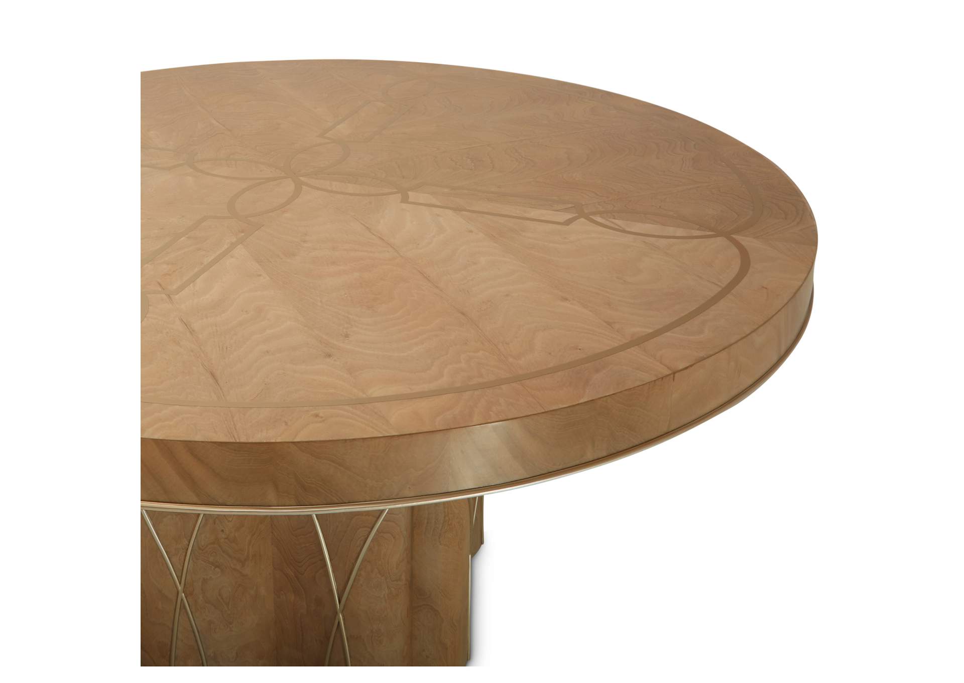 Villa Cherie Round Dining Table - Caramel image 4