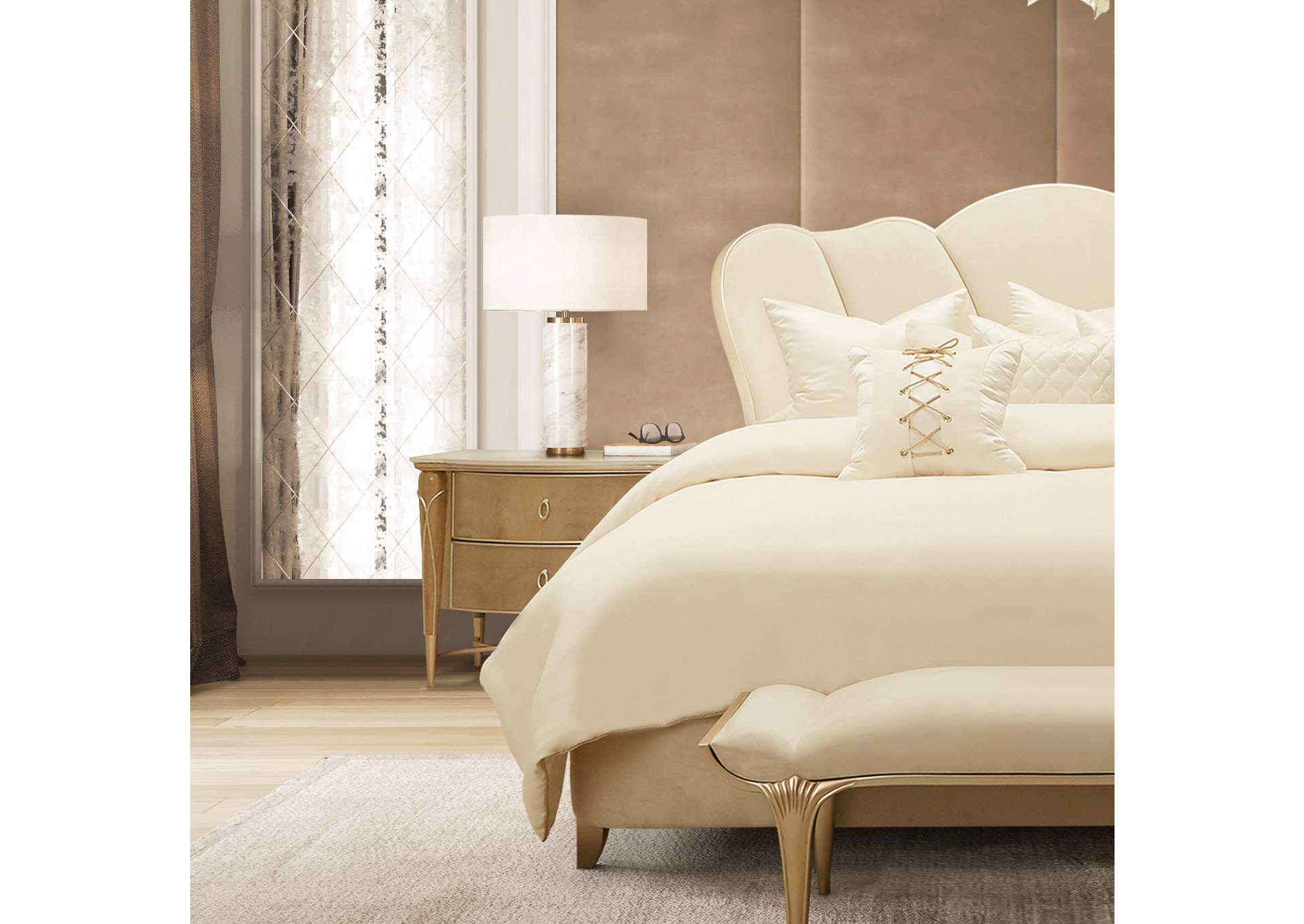 Villa Cherie Nightstand - Caramel image 11