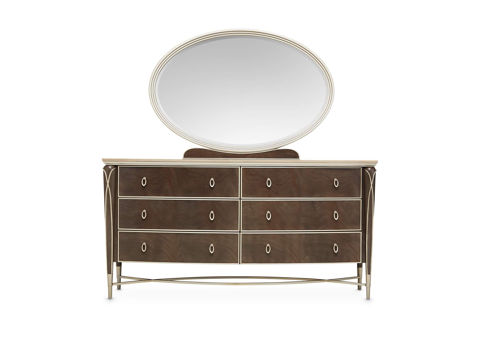 Villa cherie Dresser and Mirror - Hazelnut image 23