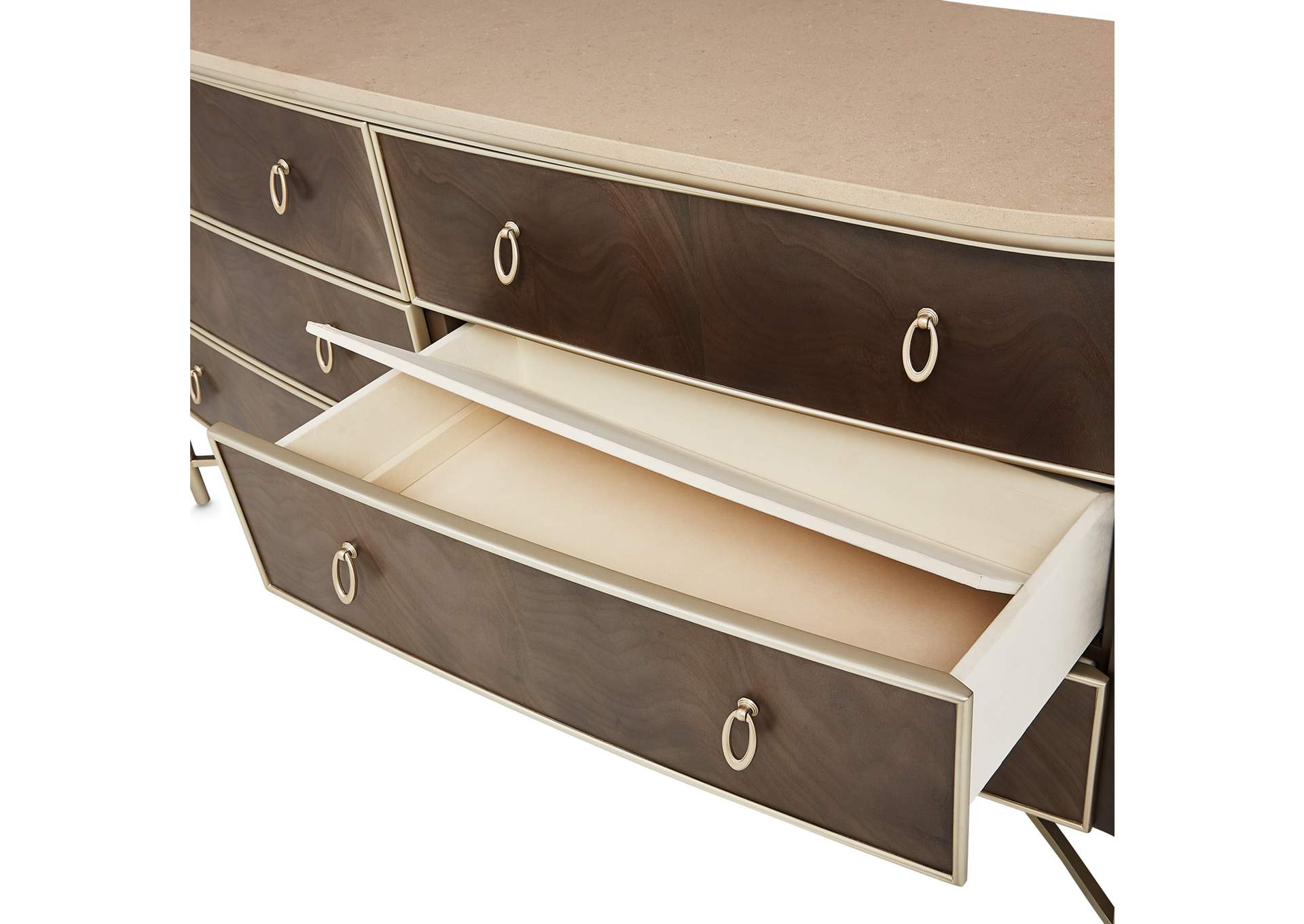 Villa cherie Dresser and Mirror - Hazelnut image 14