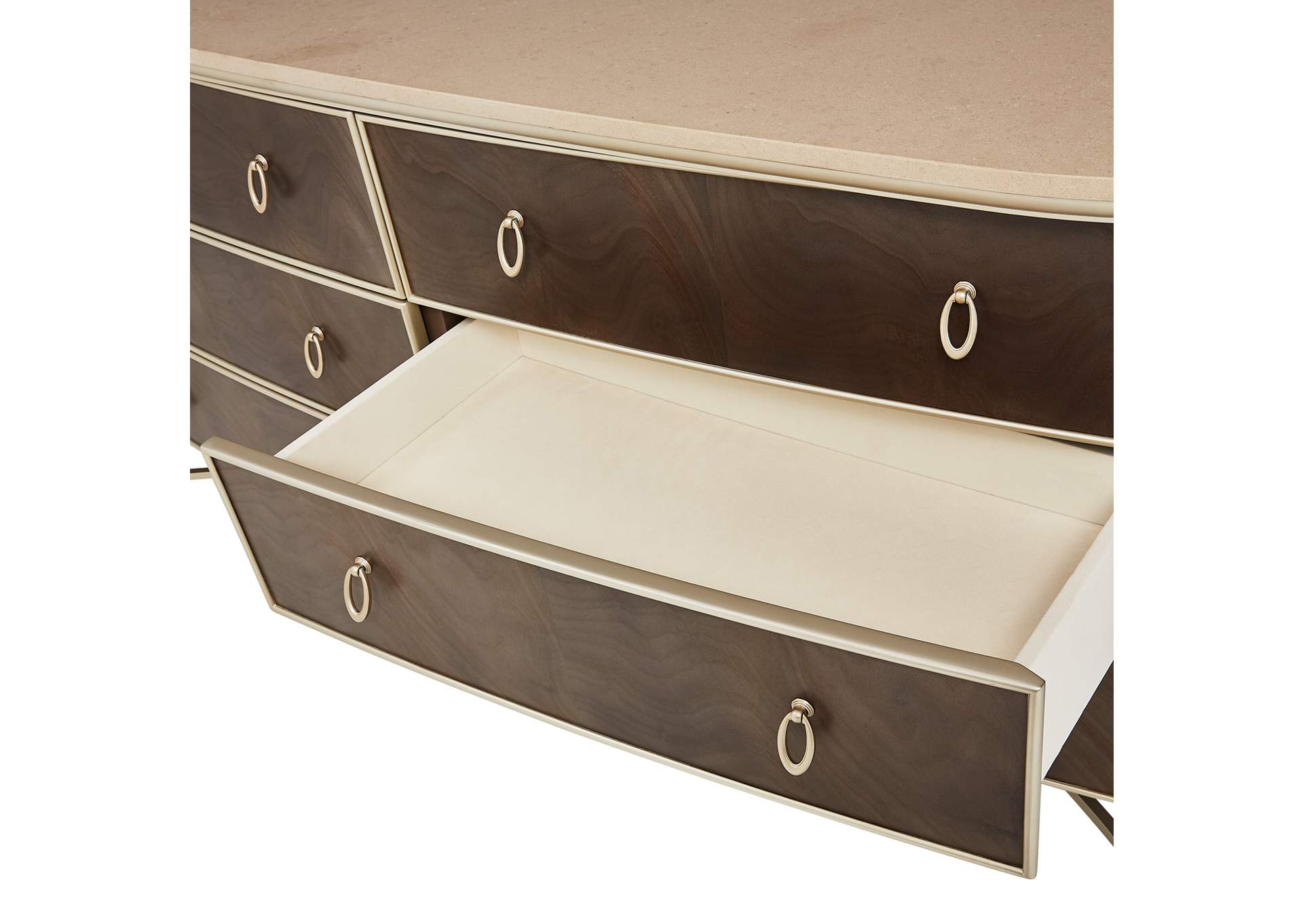 Villa cherie Dresser and Mirror - Hazelnut image 3