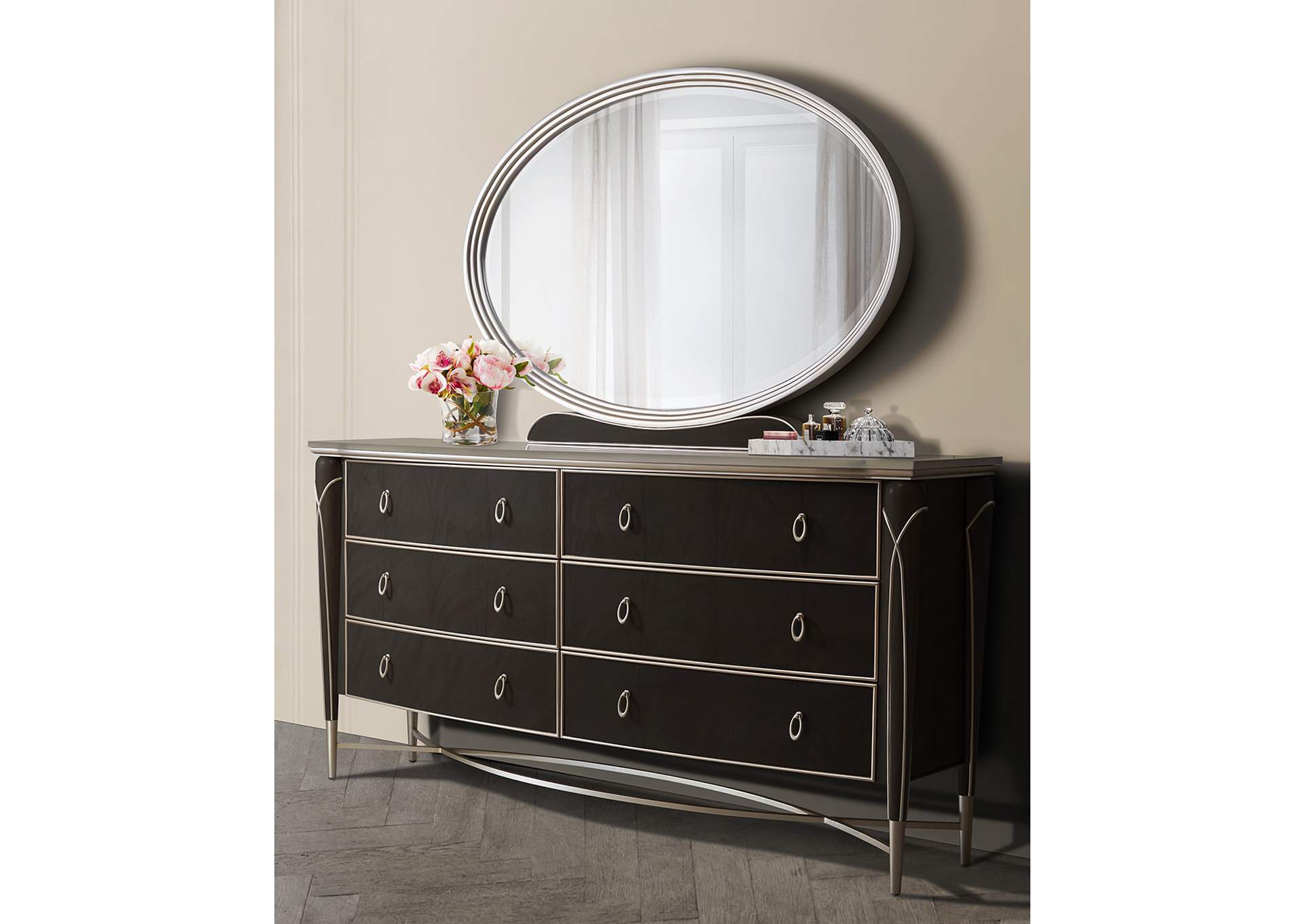 Villa cherie Dresser and Mirror - Hazelnut image 4
