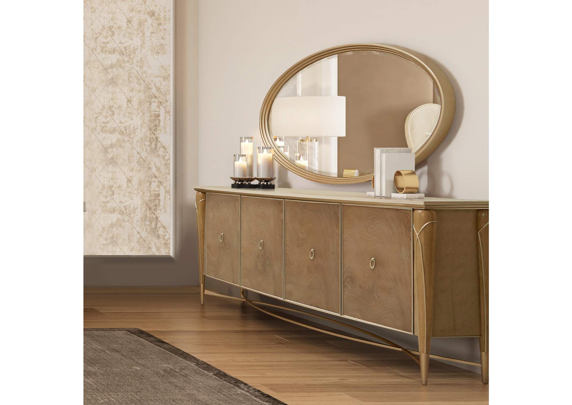Villa Cherie Sideboard Mirror - Chardonnay image 6