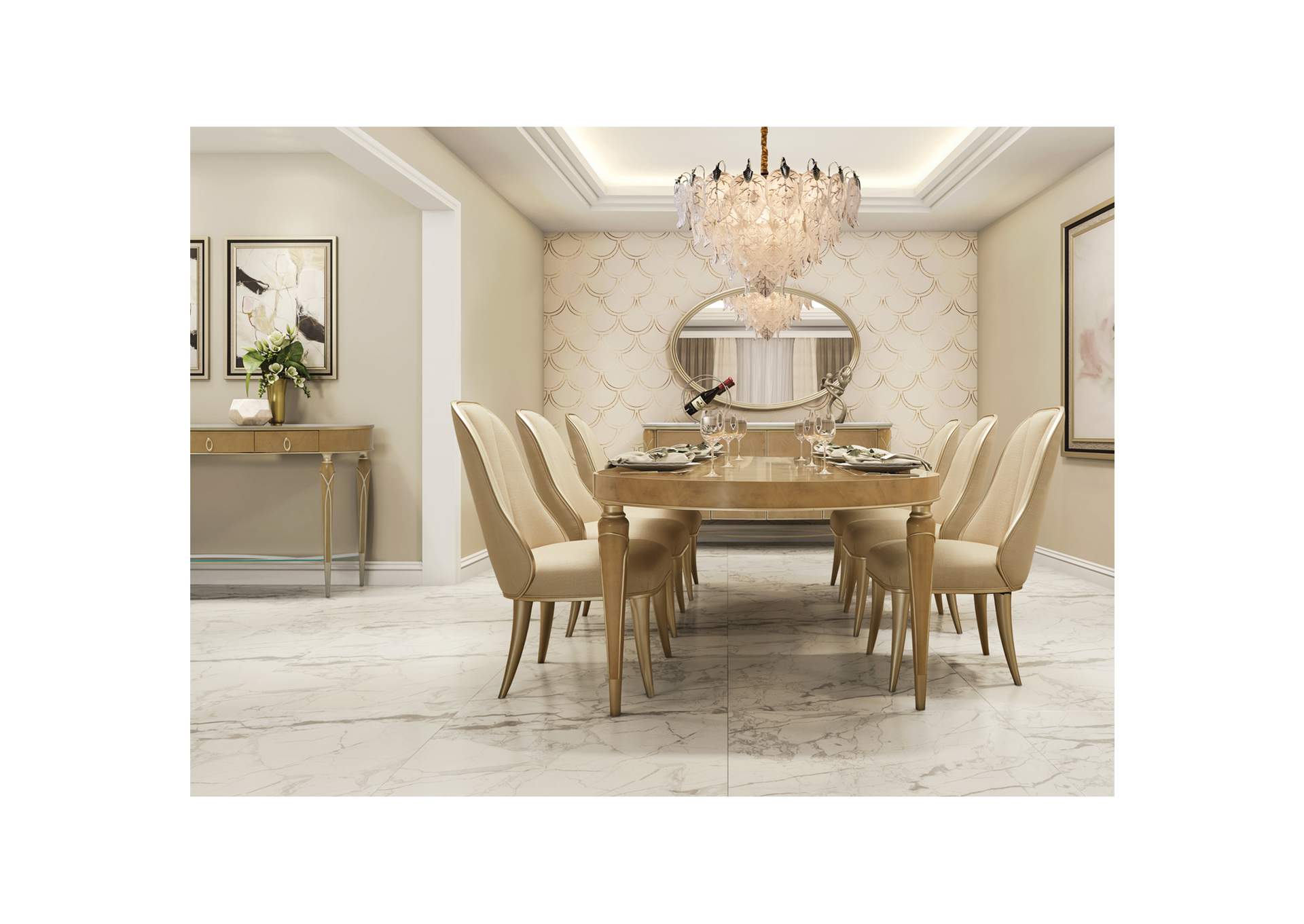 Villa Cherie Sideboard Mirror - Chardonnay image 7