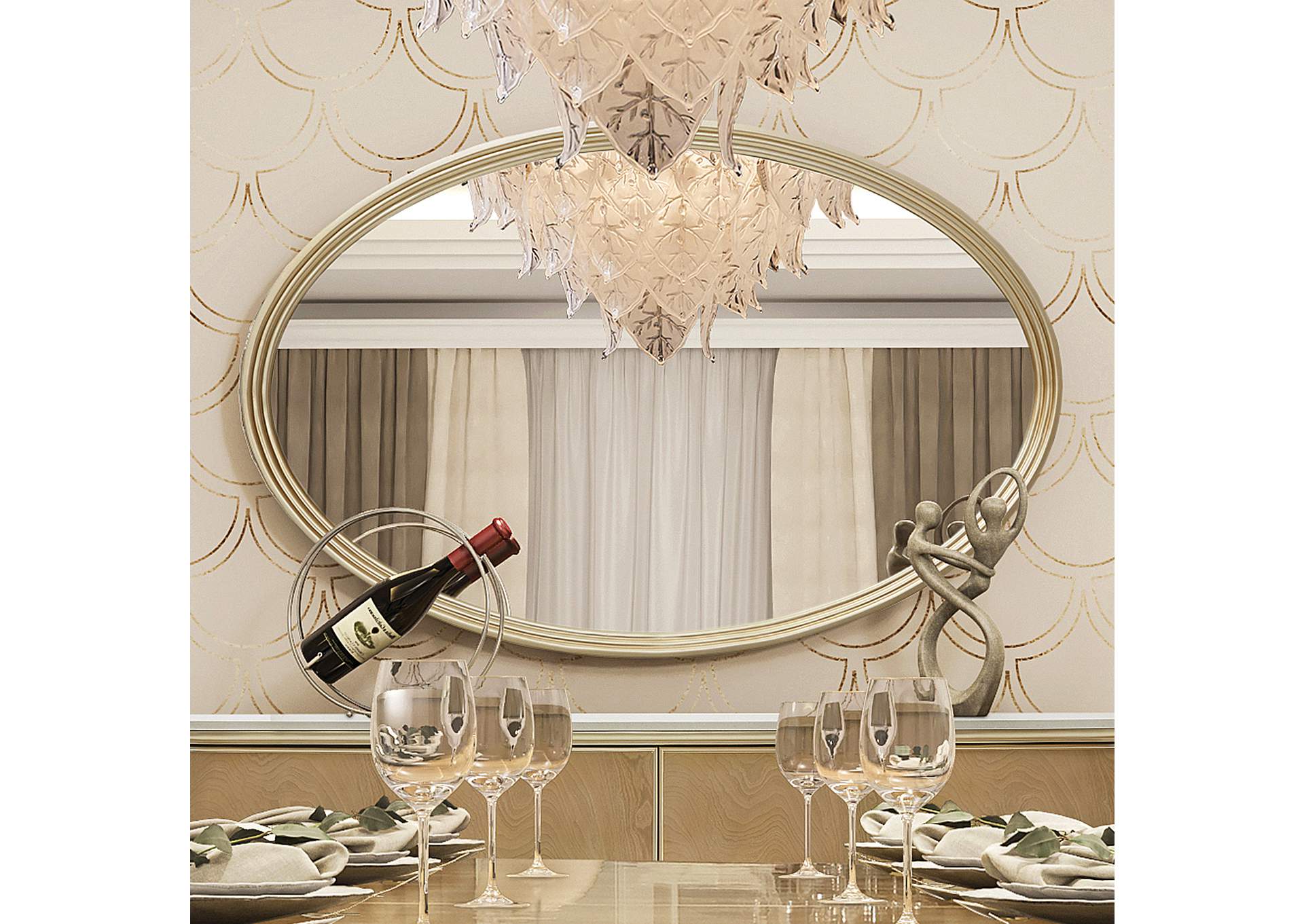 Villa Cherie Sideboard Mirror - Chardonnay image 8