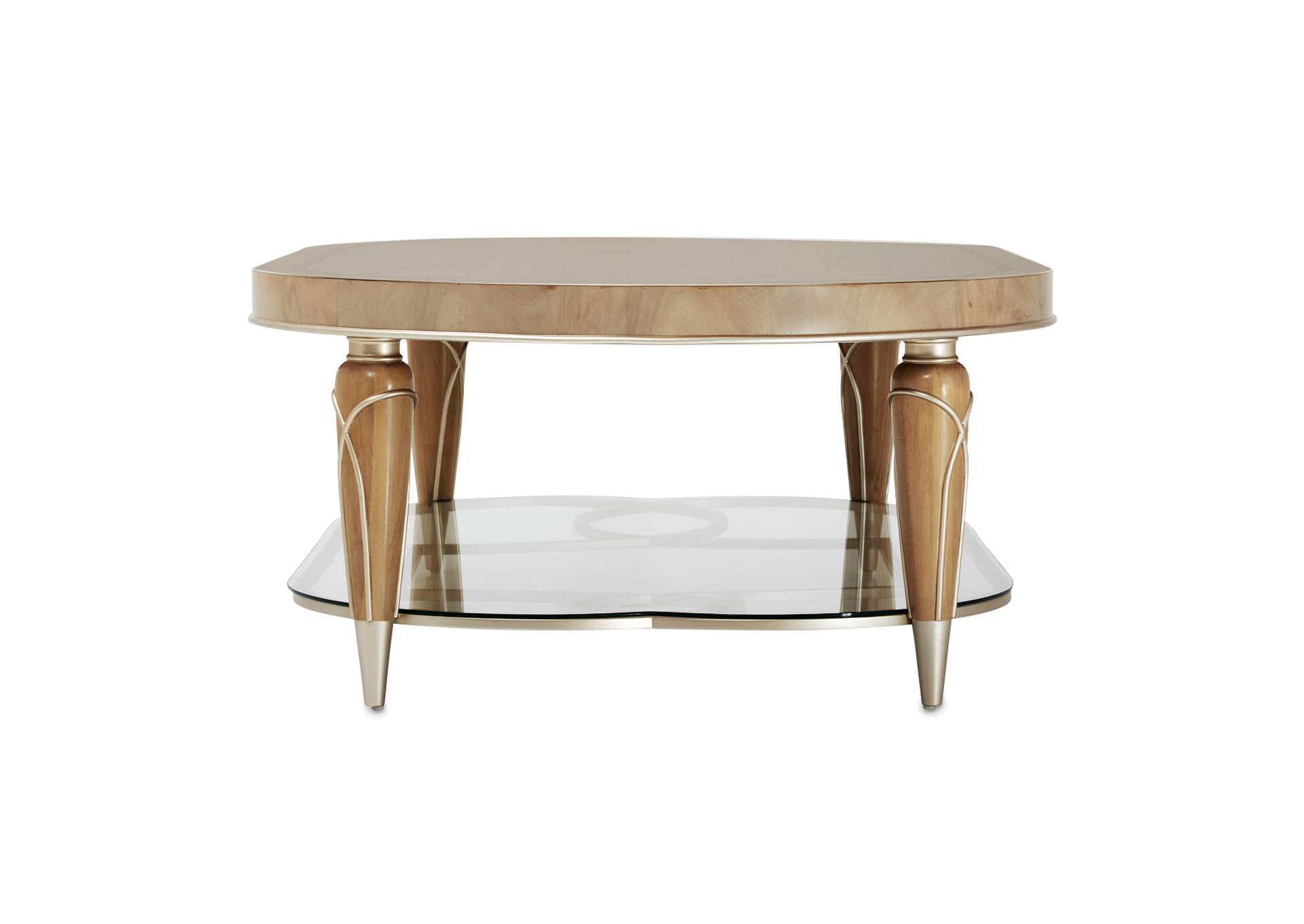 Villa Cherie Oval Cocktail Table - Caramel image 4