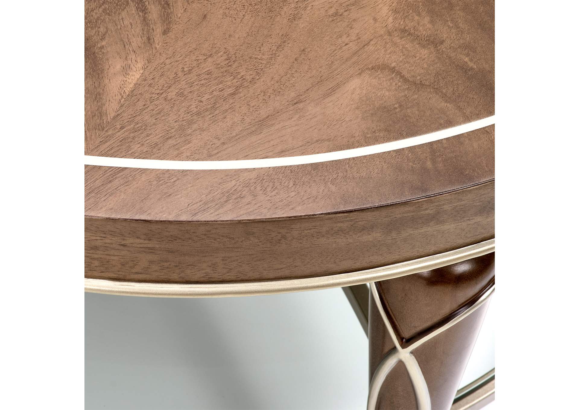 Villa Cherie Oval Cocktail Table - Hazelnut