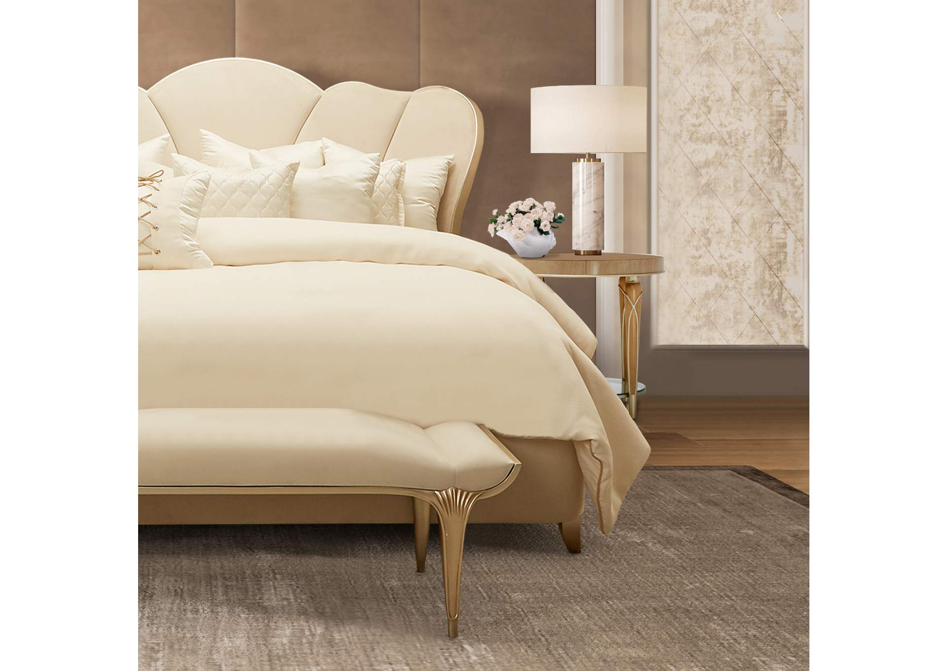 Villa Cherie End Table - Caramel image 6