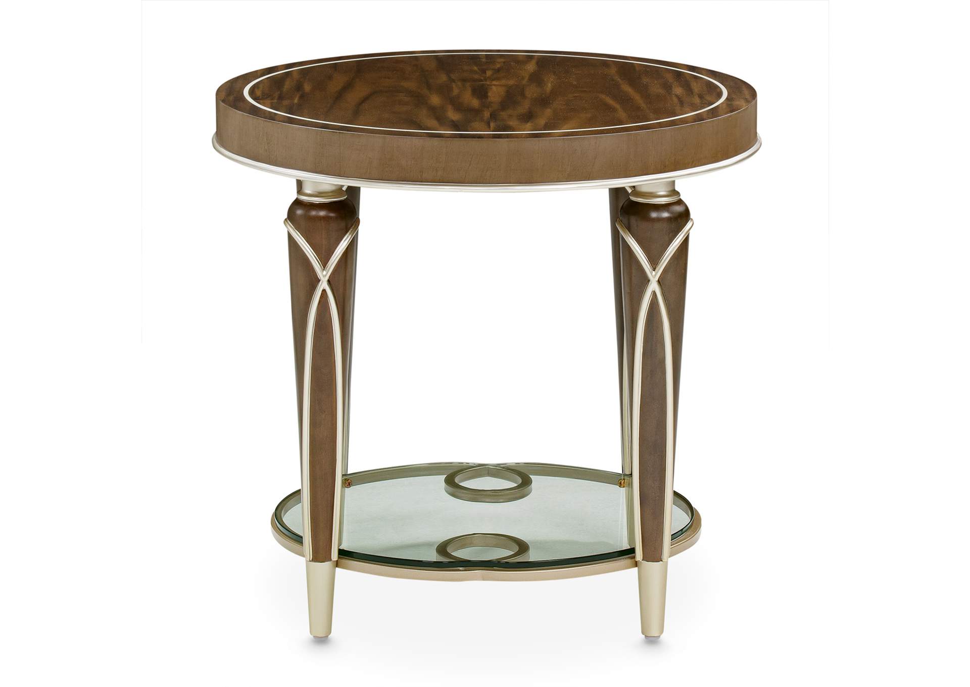 Villa Cherie End Table - Hazelnut image 3