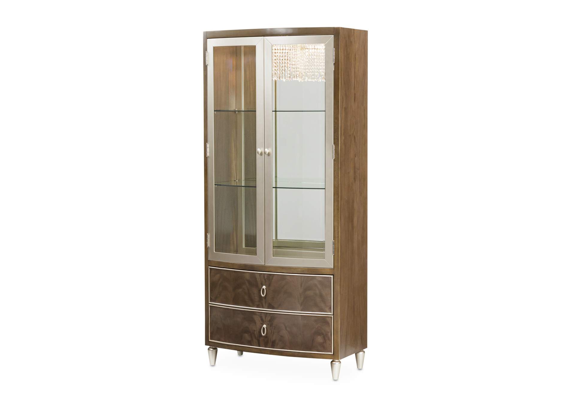 Villa cherie Display Cabinet - Hazelnut