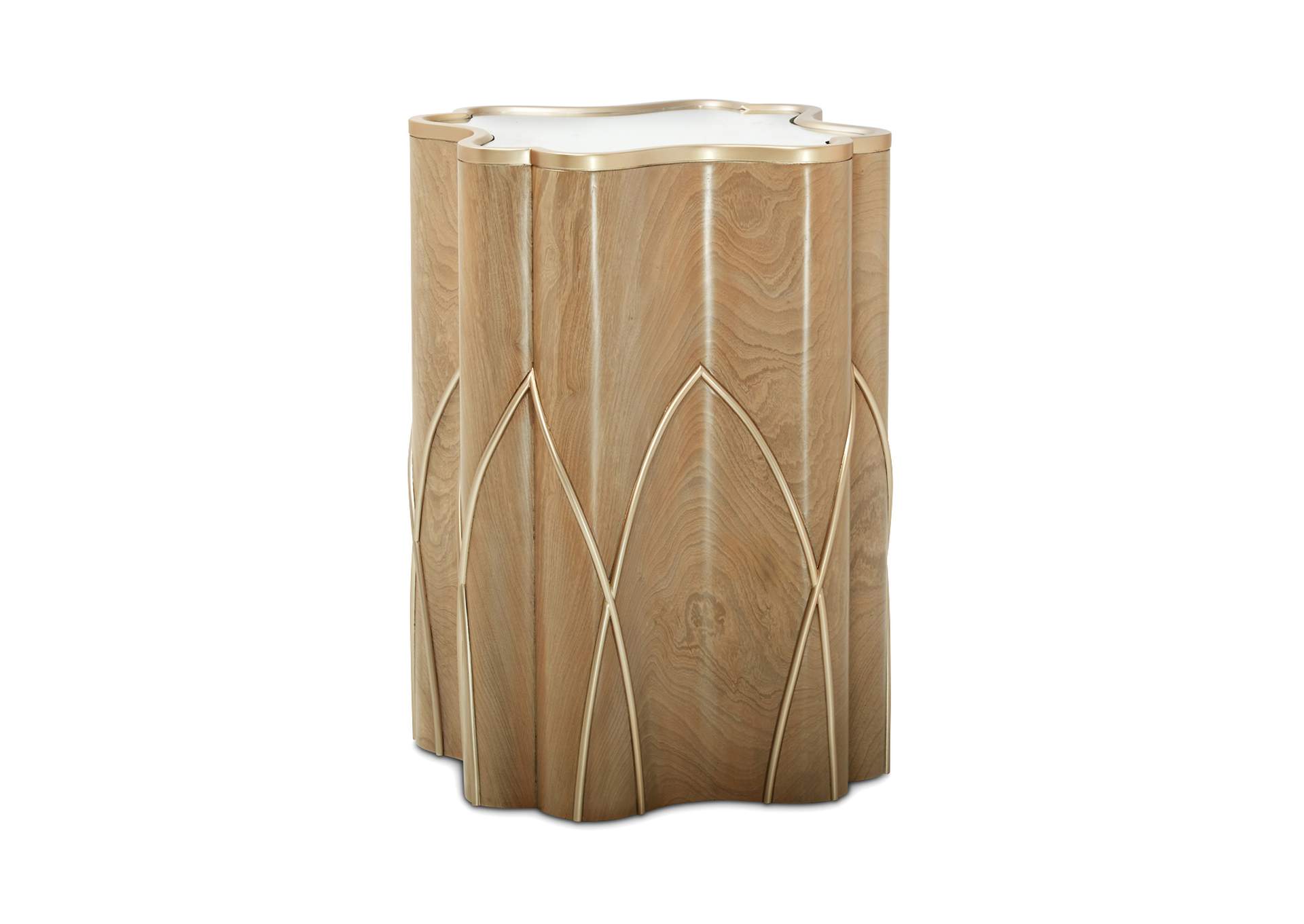 Villa Cherie Chairside Table - Caramel image 1