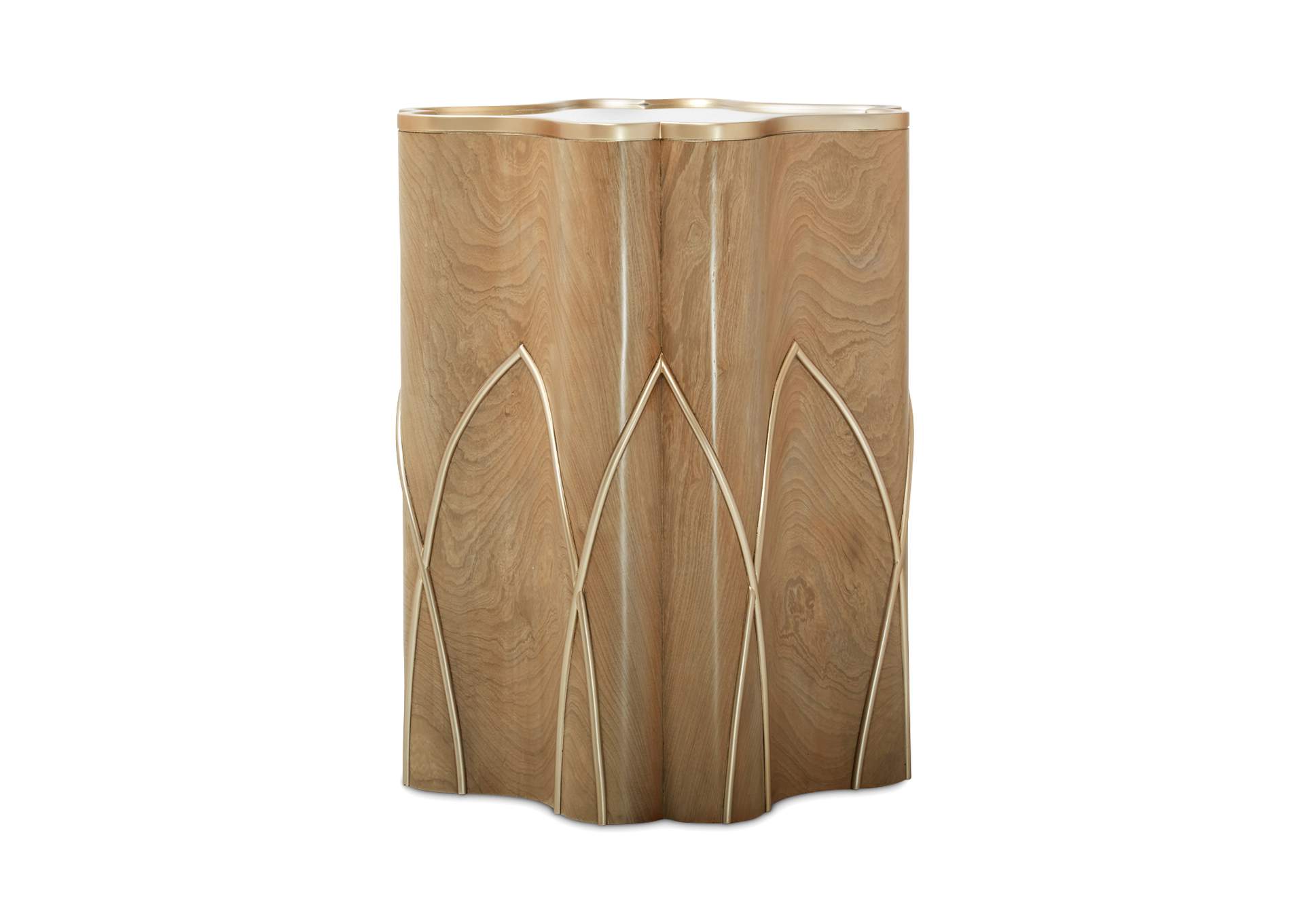 Villa Cherie Chairside Table - Caramel image 3