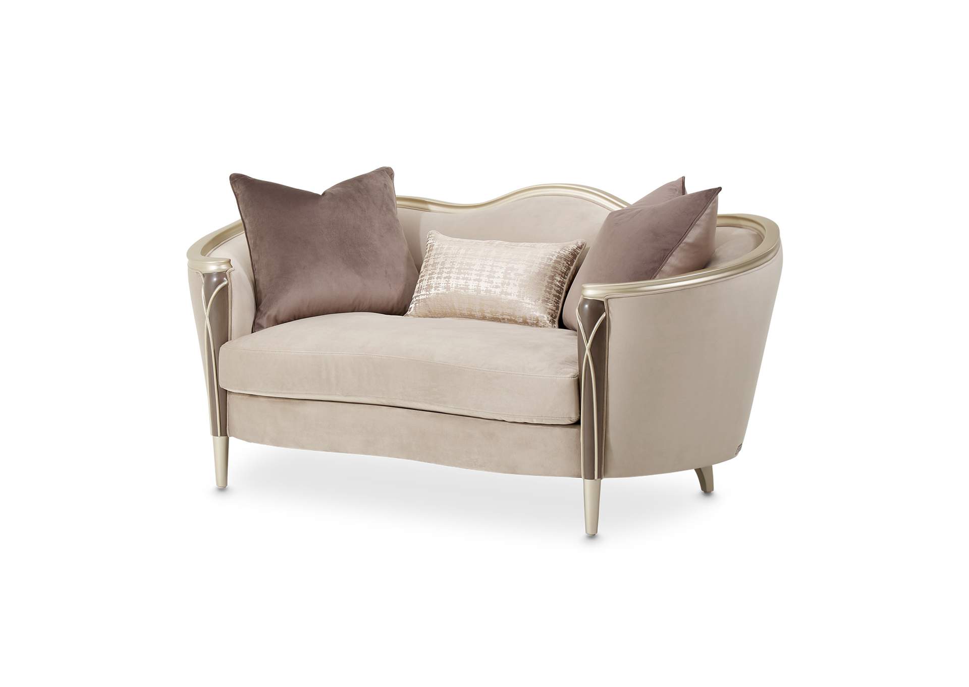 Villa Cherie Loveseat - Porcini and Hazelnut image 1