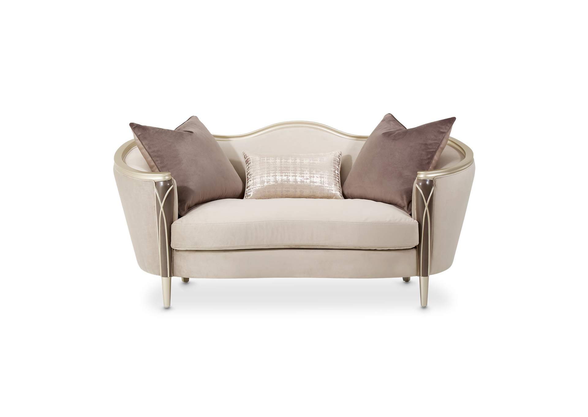 Villa Cherie Loveseat - Porcini and Hazelnut image 3