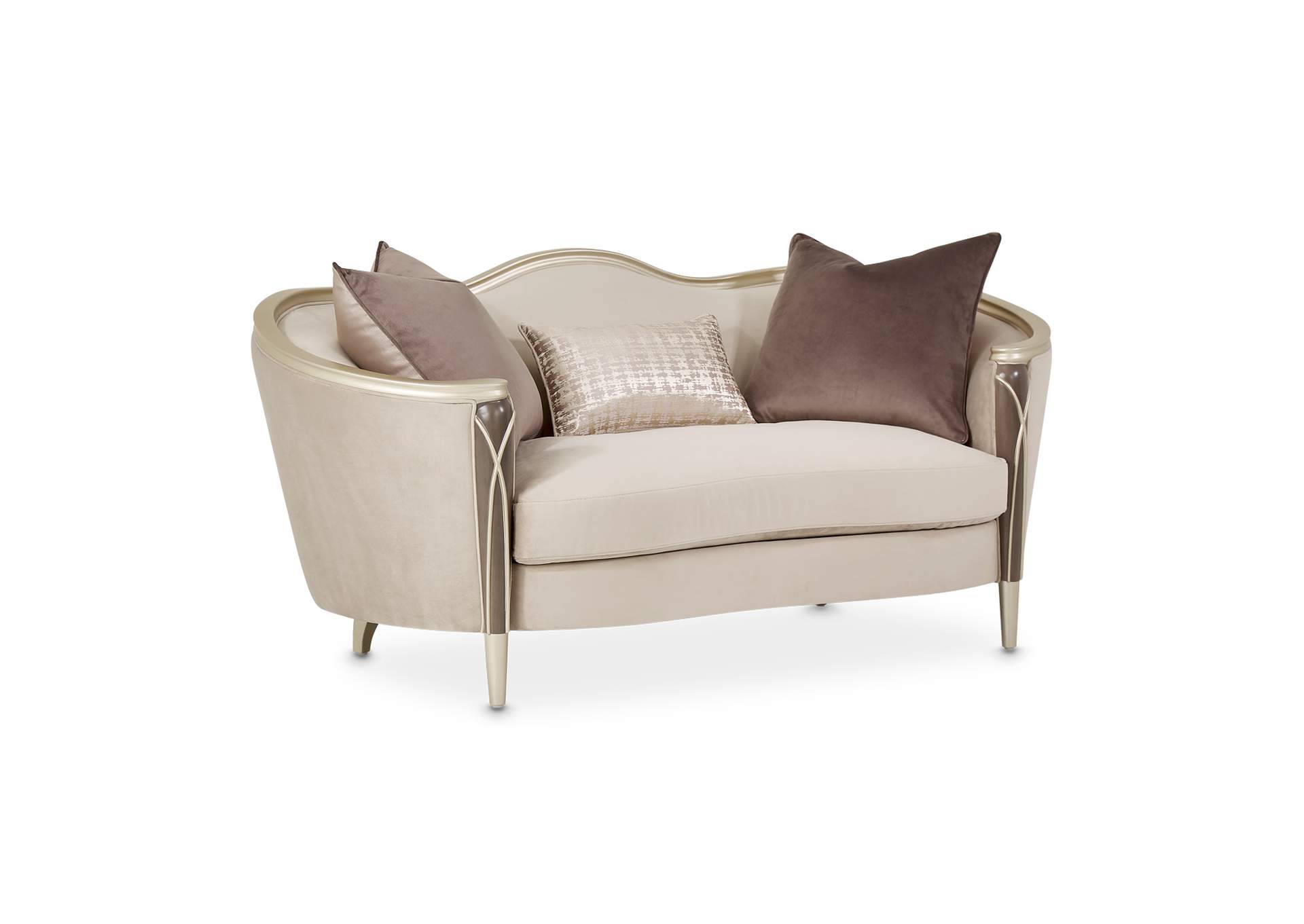 Villa Cherie Loveseat - Porcini and Hazelnut image 4