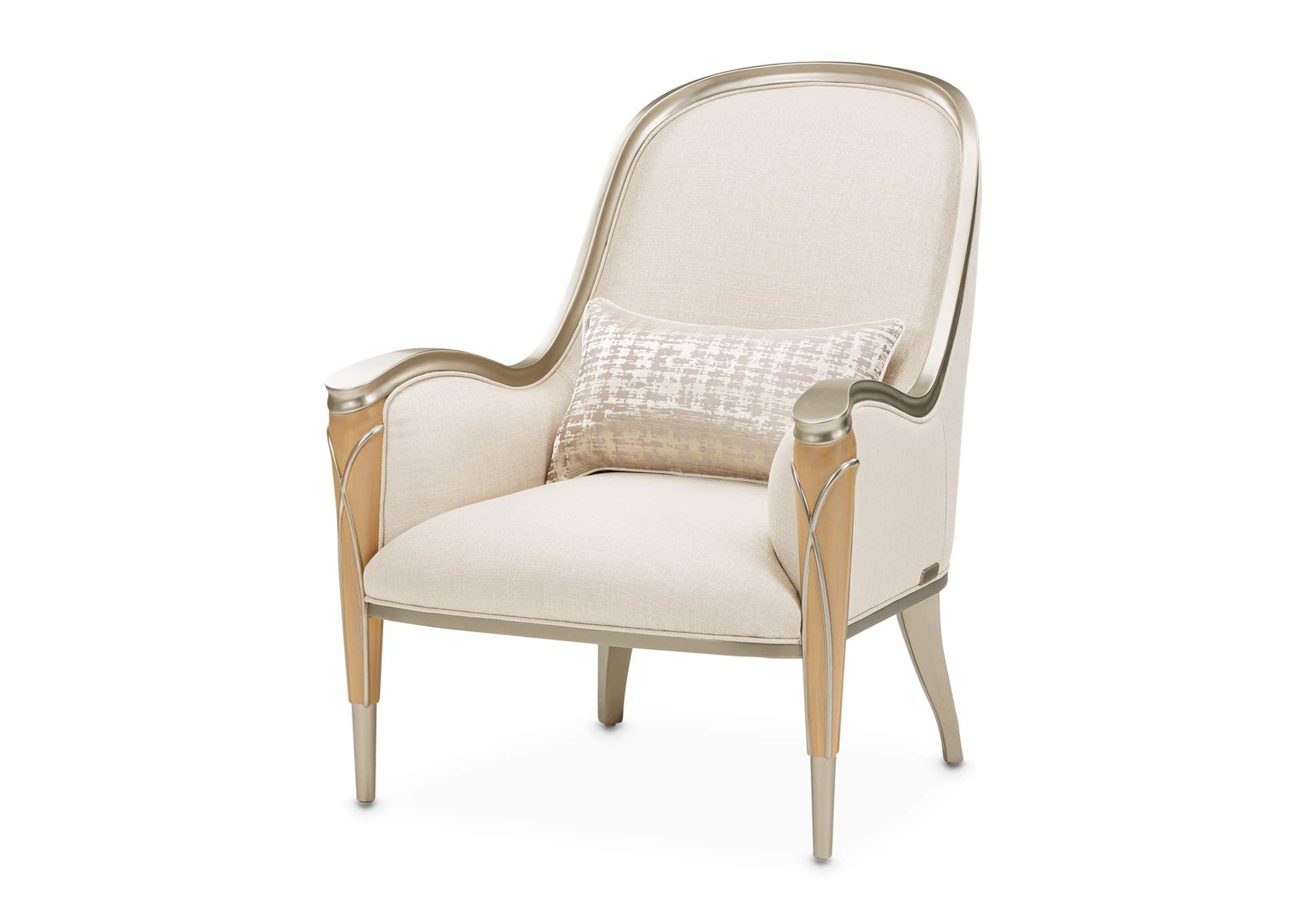 Villa Cherie Accent Chair - Pearl and Caramel image 1