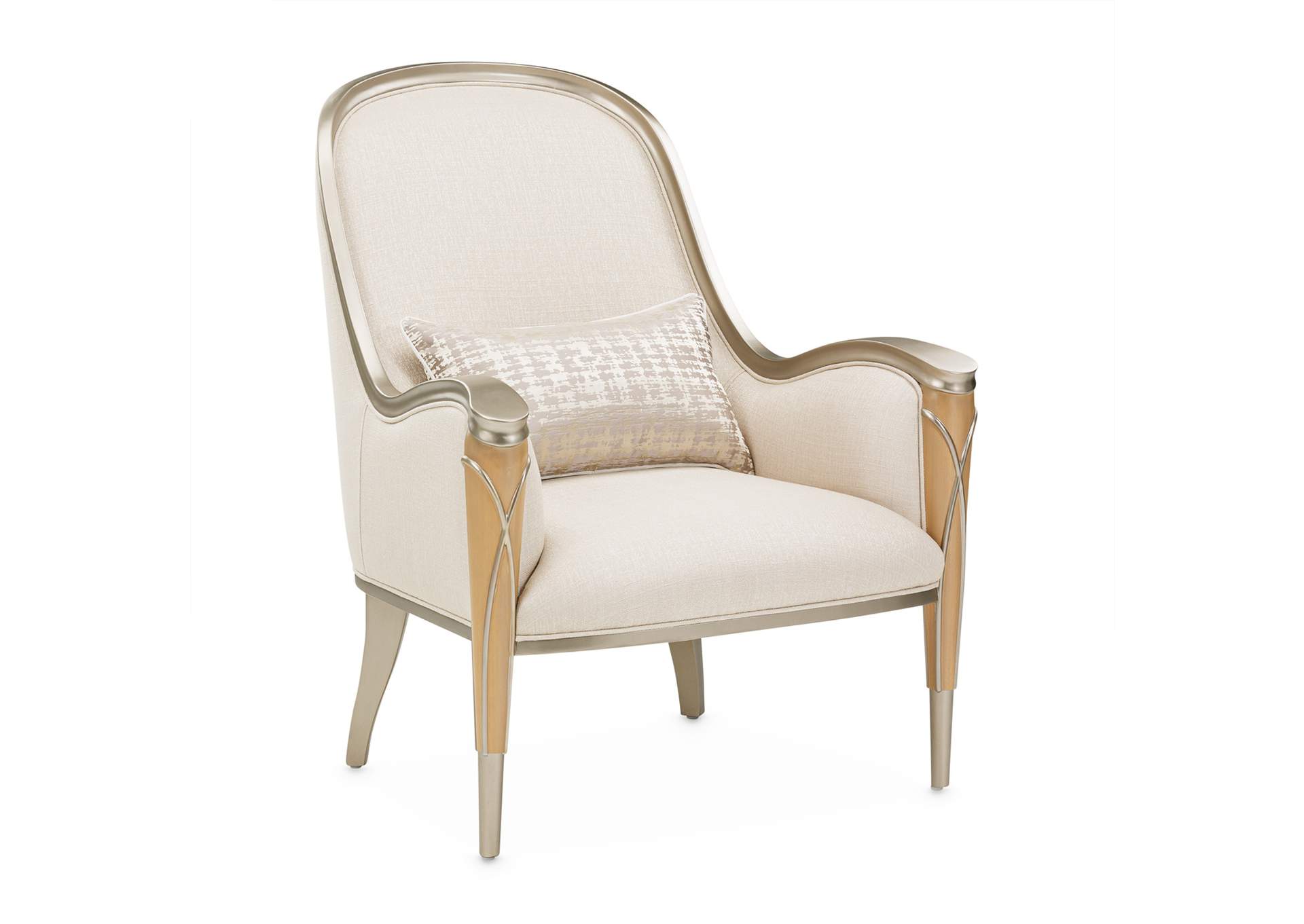 Villa Cherie Accent Chair - Pearl and Caramel image 3