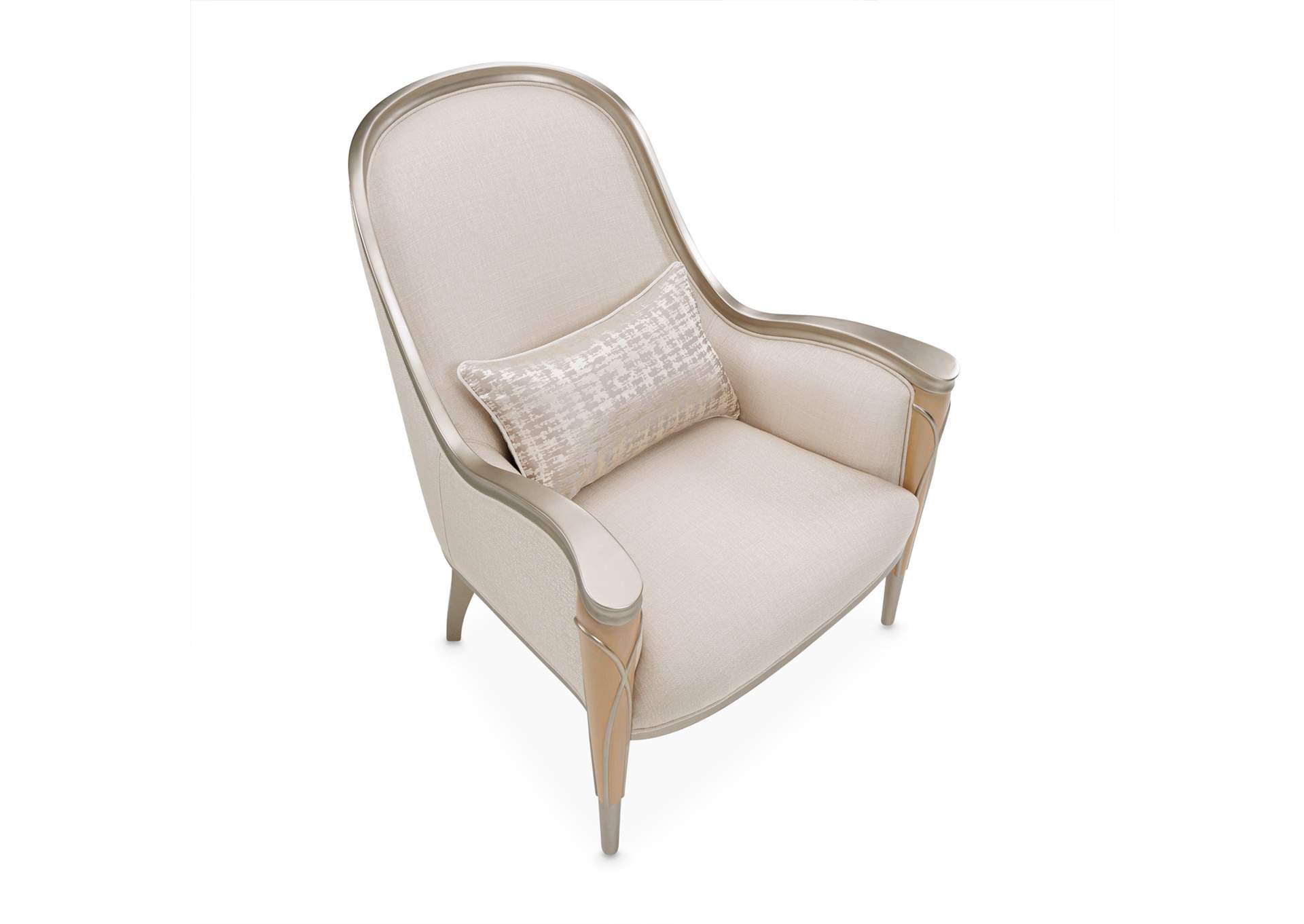 Villa Cherie Accent Chair - Pearl and Caramel image 4