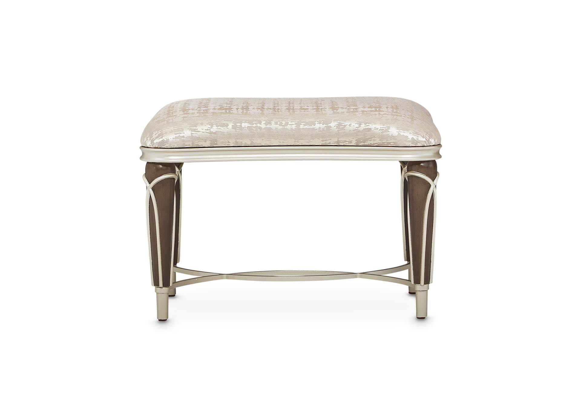 Villa Cherie Ottoman - Bisque and Hazelnut image 3