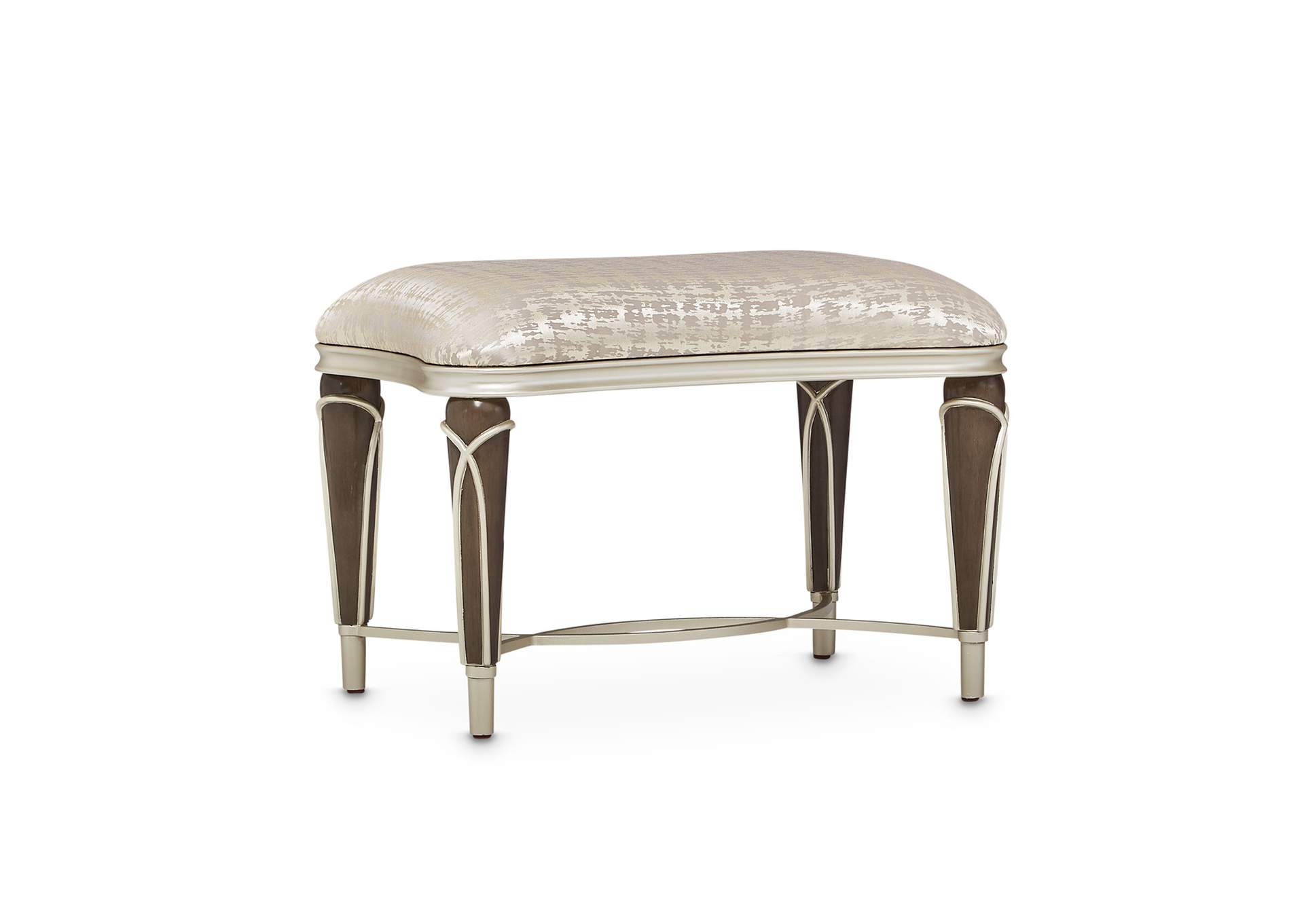 Villa Cherie Ottoman - Bisque and Hazelnut image 4