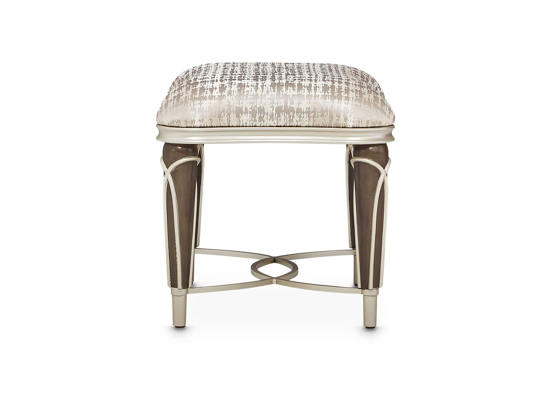 Villa Cherie Ottoman - Bisque and Hazelnut image 7