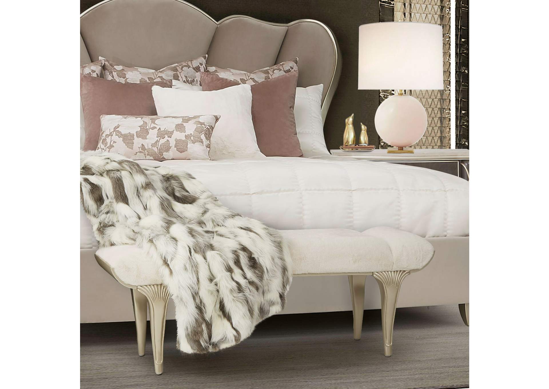Villa cherie Bed Bench - Hazelnut image 12