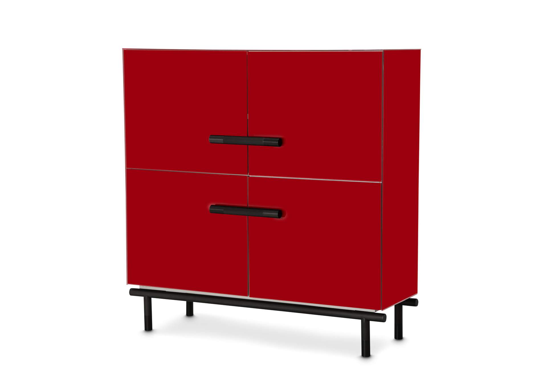 State St. Accent Cabinet - Saffron and Black Nickel image 1