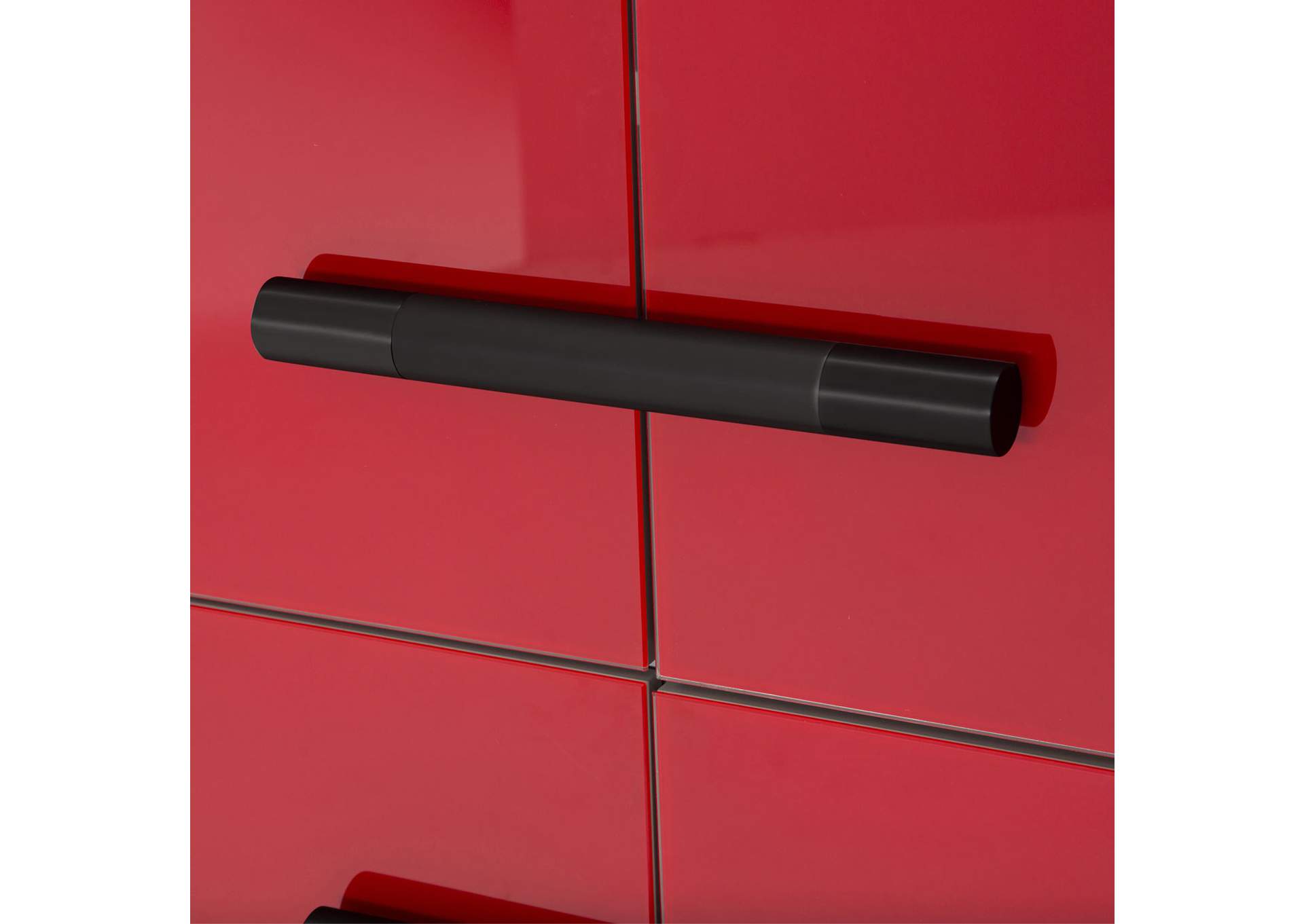 State St. Accent Cabinet - Saffron and Black Nickel image 3