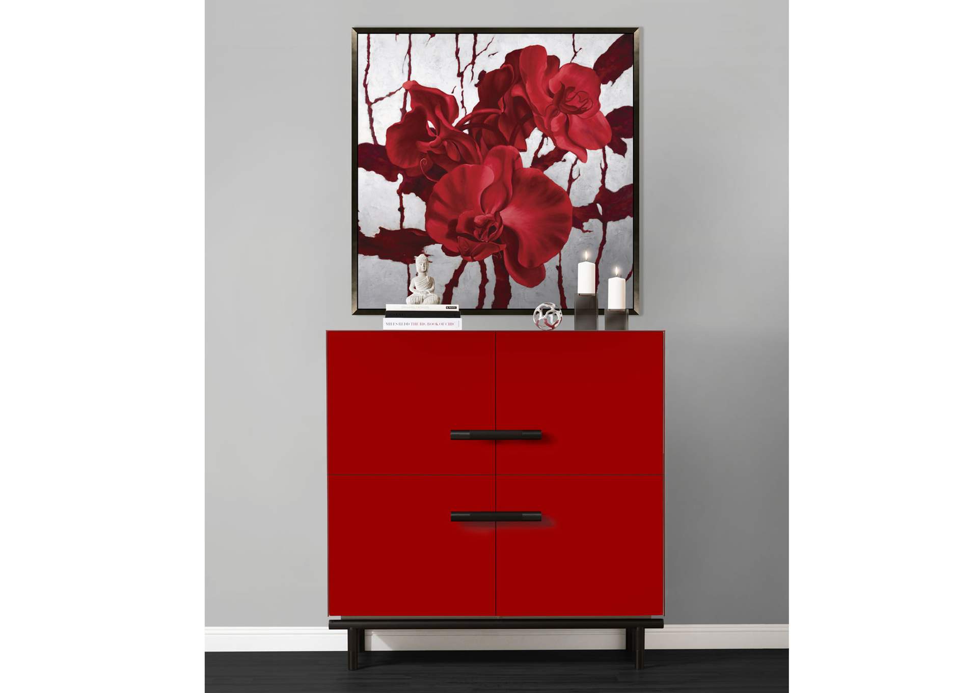 State St. Accent Cabinet - Saffron and Black Nickel image 5