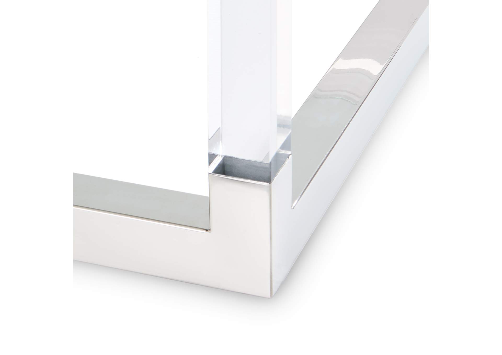 State St. Rectangular Cocktail Table - Stainless Steel image 6