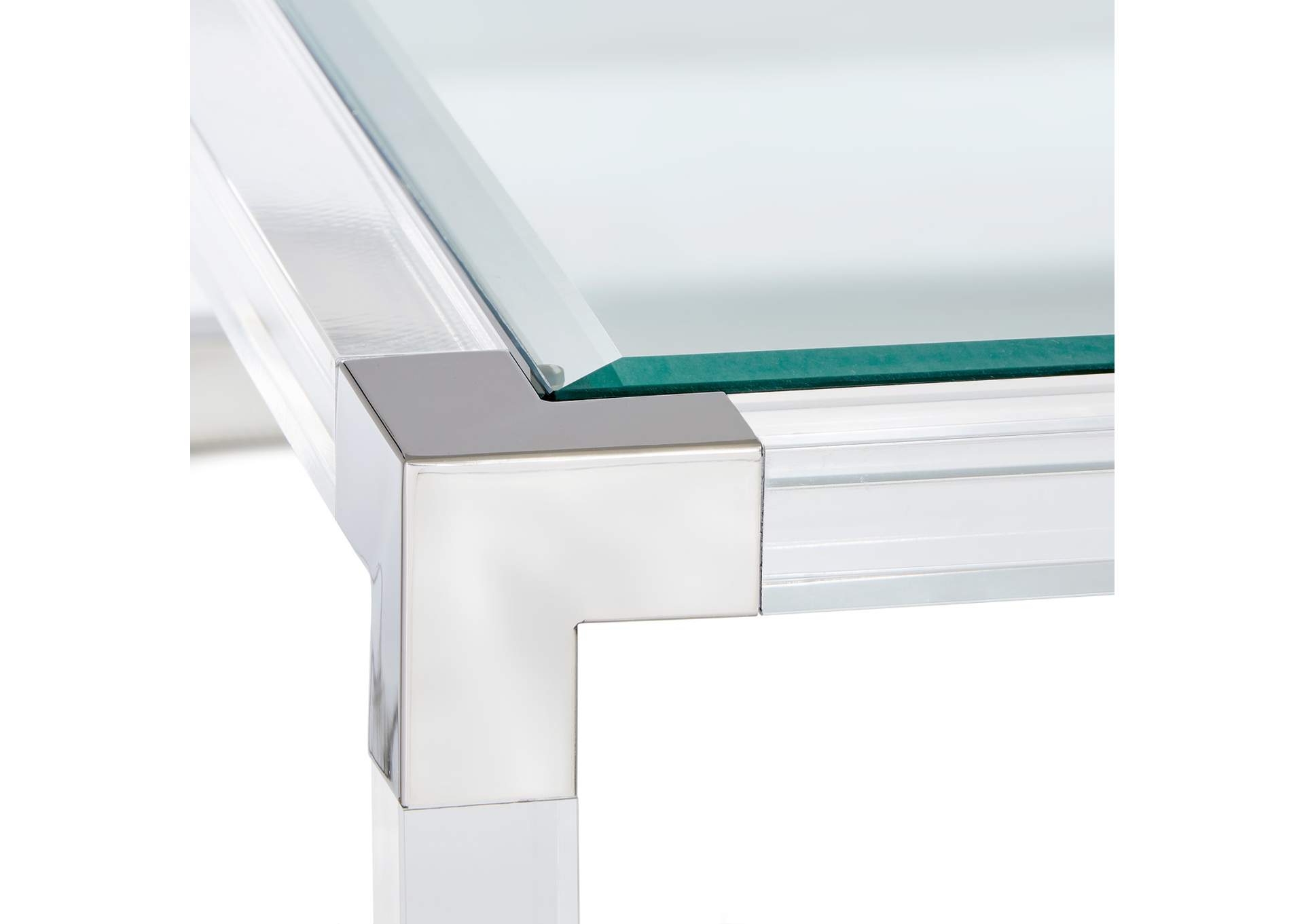 State St. Rectangular Cocktail Table - Stainless Steel image 8