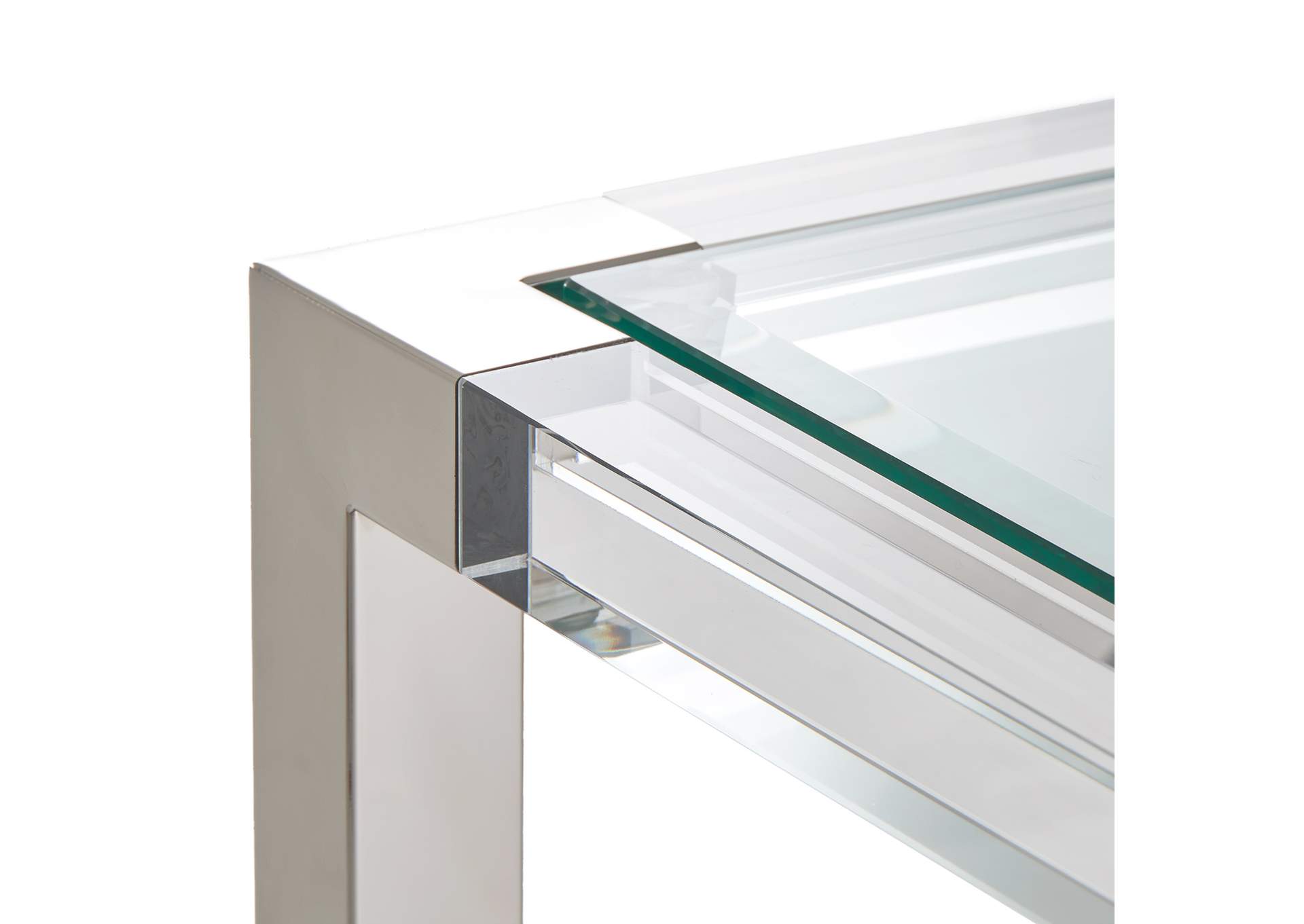 State St. Square End Table - Stainless Steel image 6