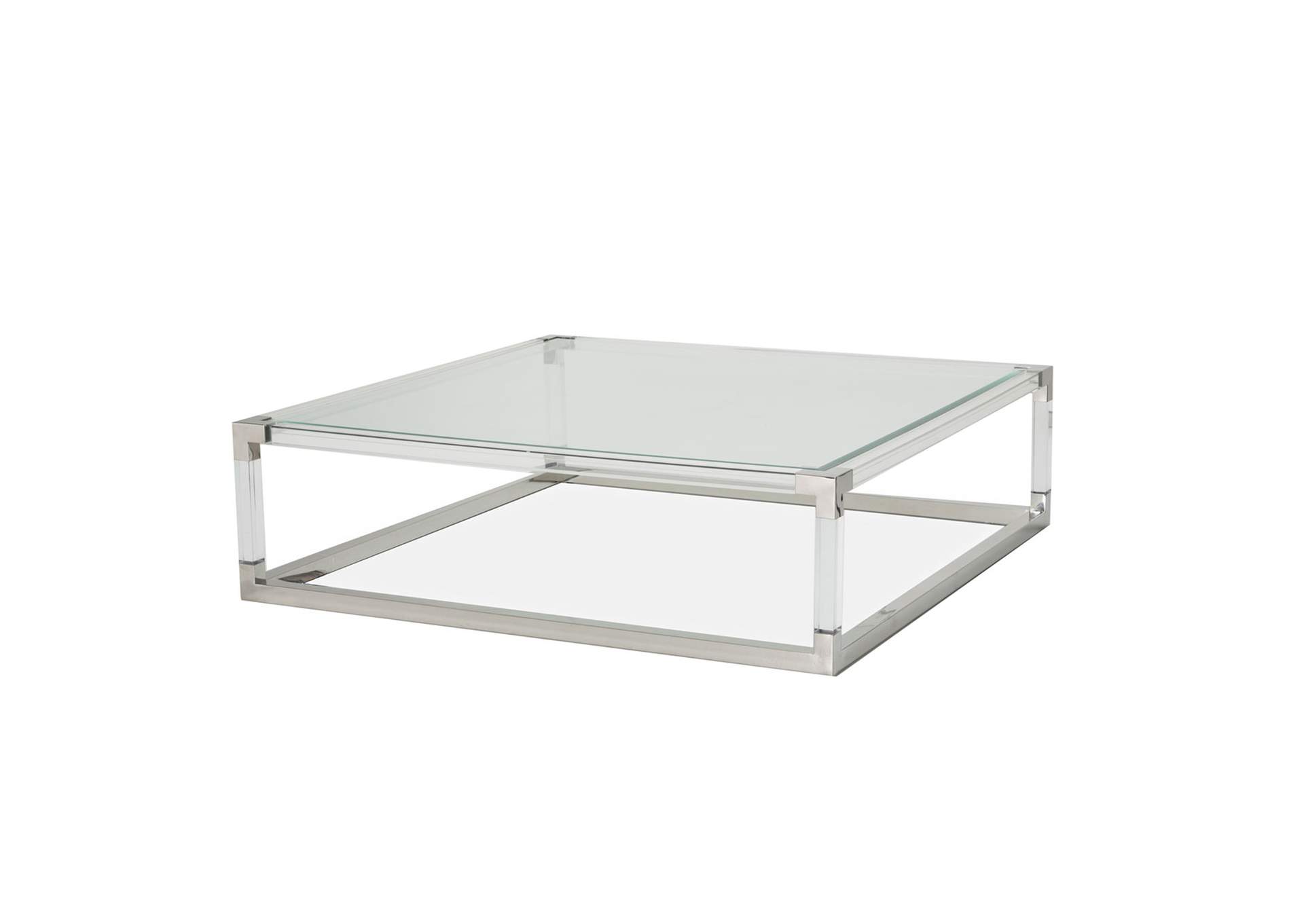 State St. Square Cocktail Table - Stainlesssteel image 1