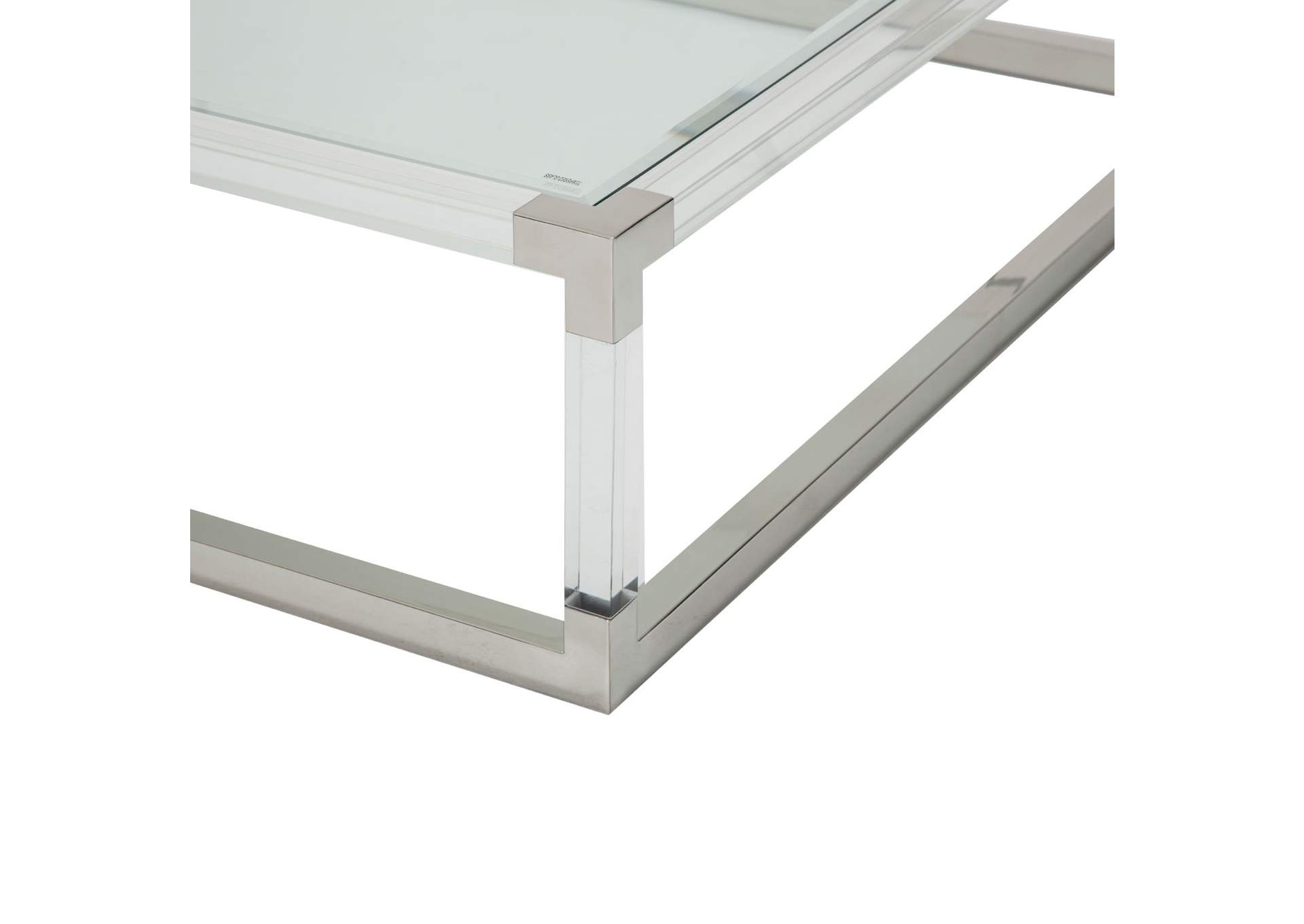 State St. Square Cocktail Table - Stainlesssteel image 3