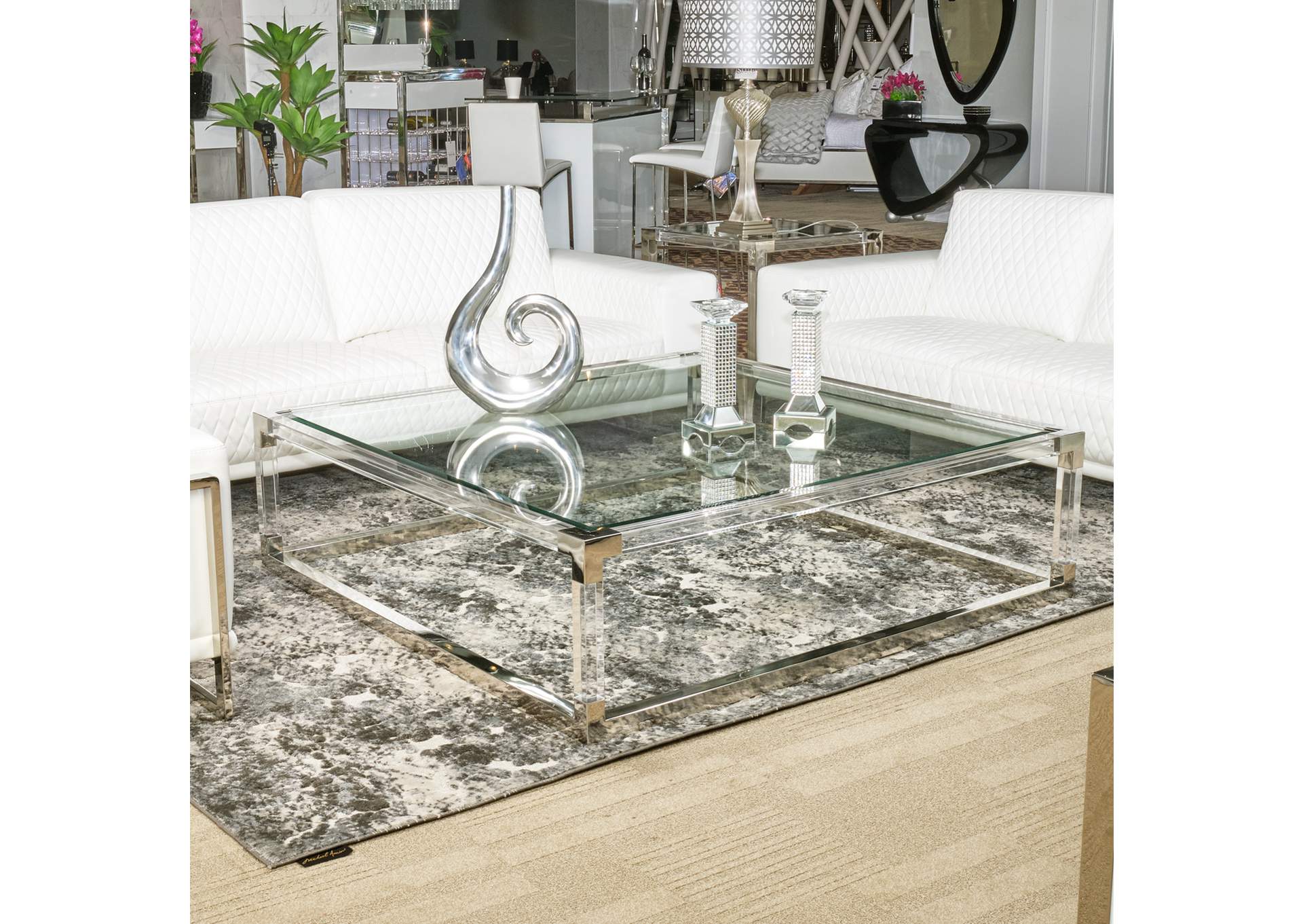 State St. Square Cocktail Table - Stainlesssteel image 4