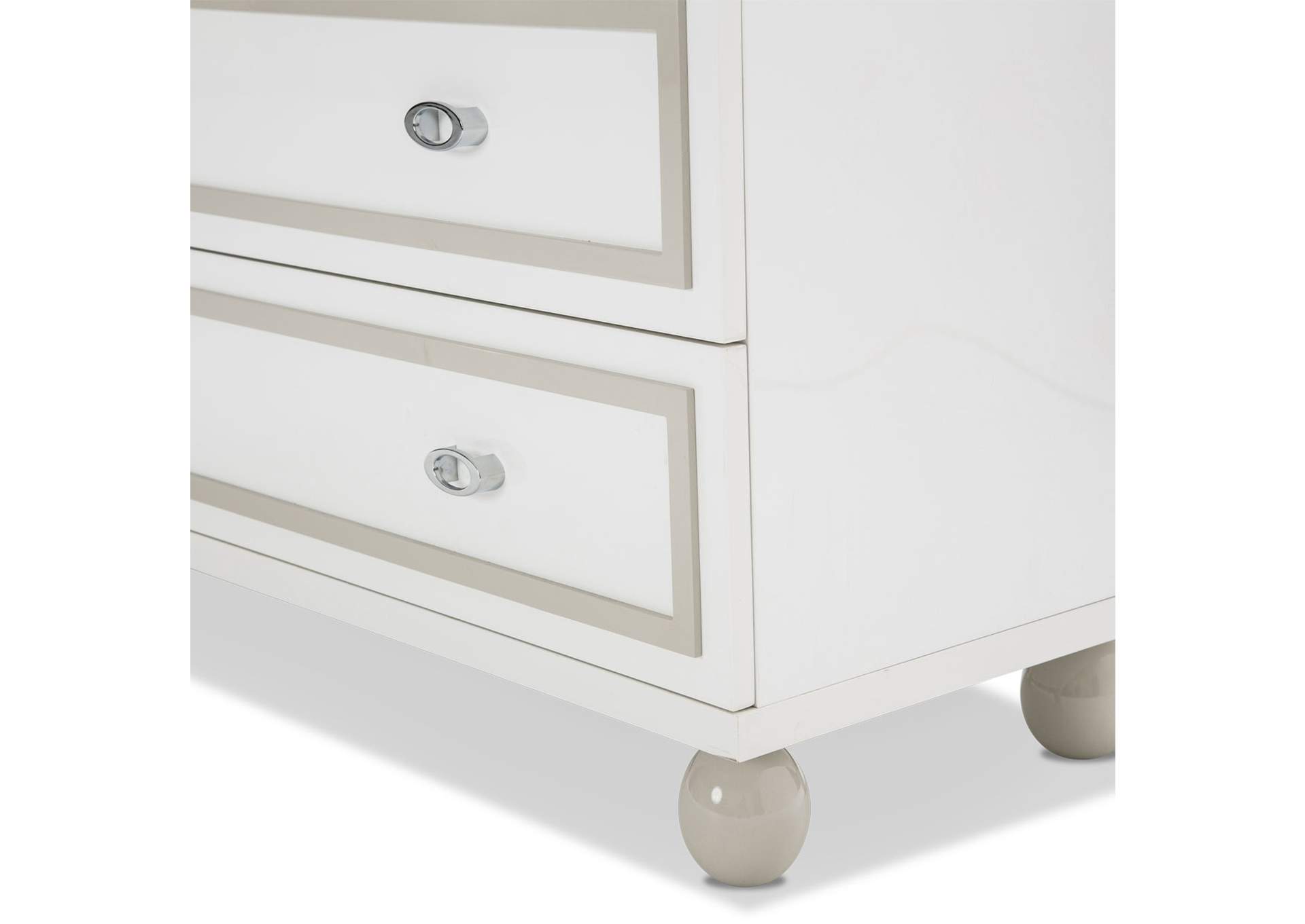 Sky Tower 7-Drawer Chest - Cloud White image 3