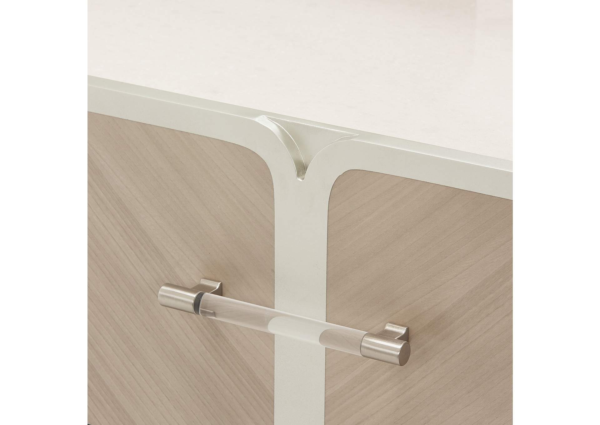 Lanterna Dresser and Mirror - Silver Mist image 17
