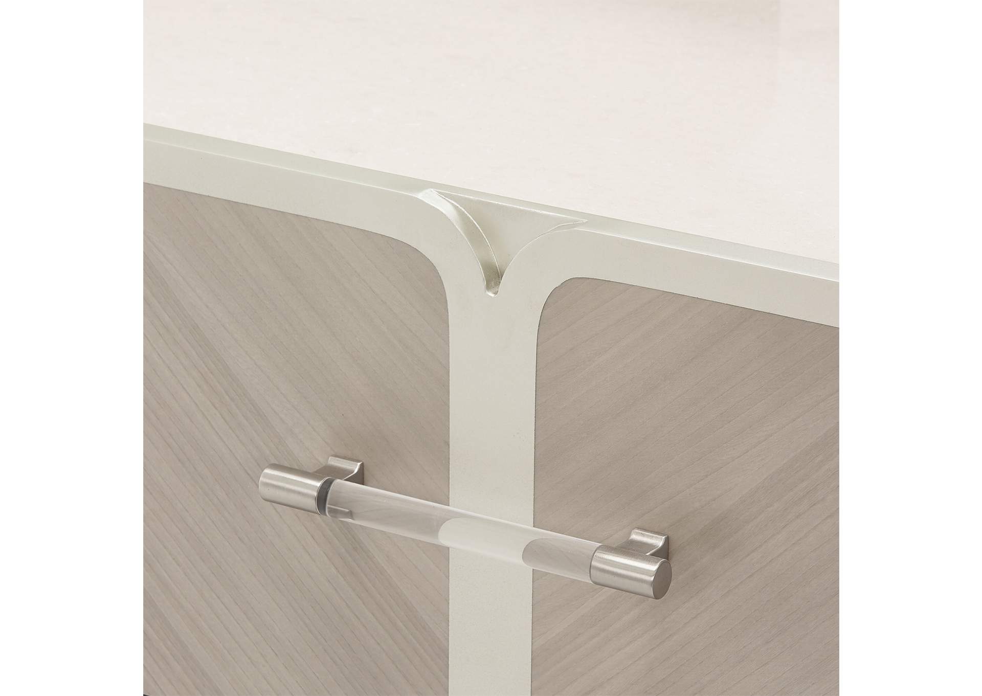 Lanterna Dresser and Mirror - Silver Mist image 9