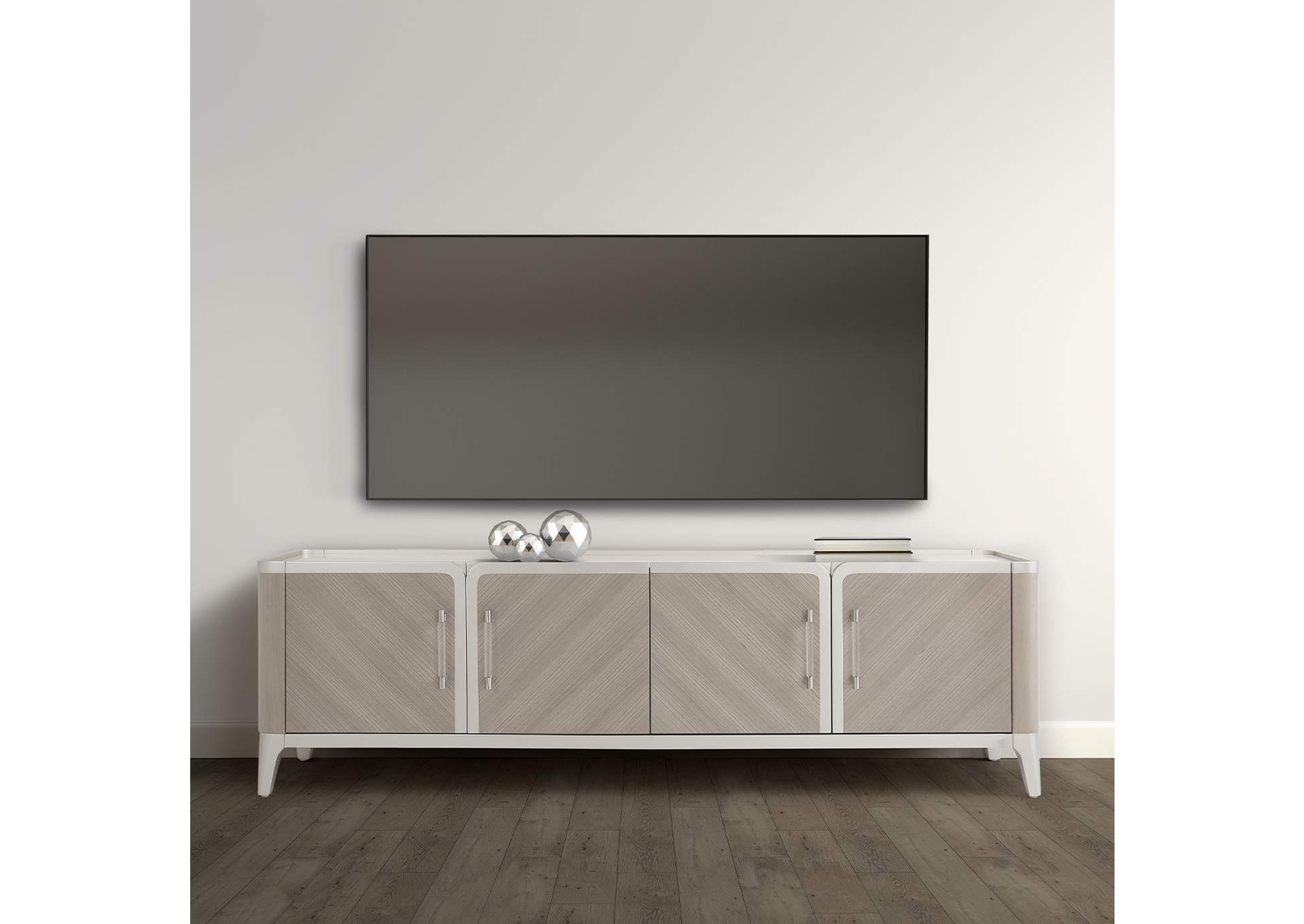 Lanterna Media Cabinet - Silver Mist image 13