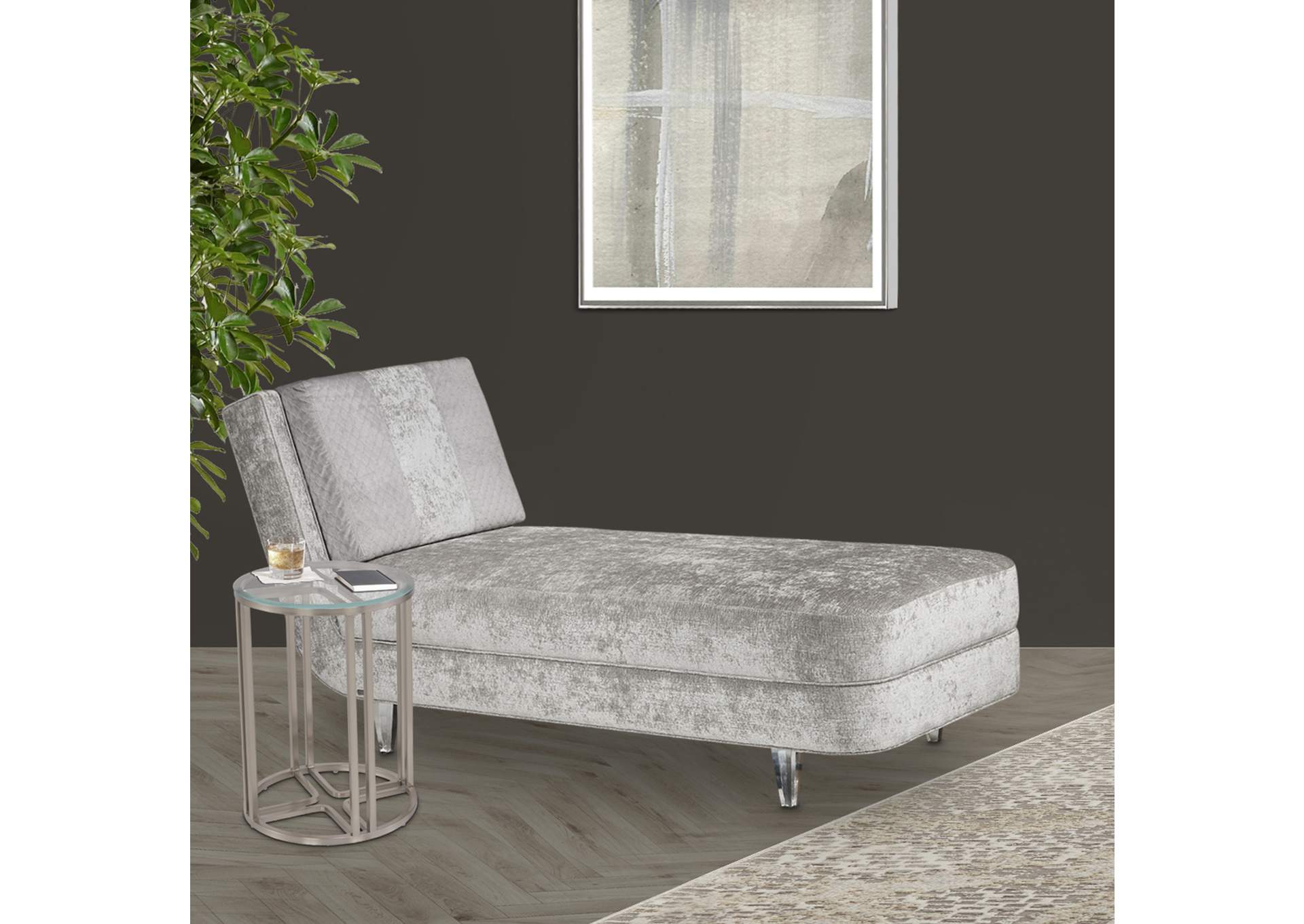 Lanterna Chairside Table - Silver Mist image 9