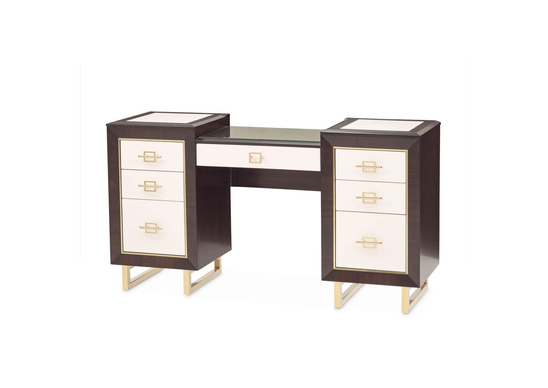 Belmont Place Vanity Desk - Espresso image 1