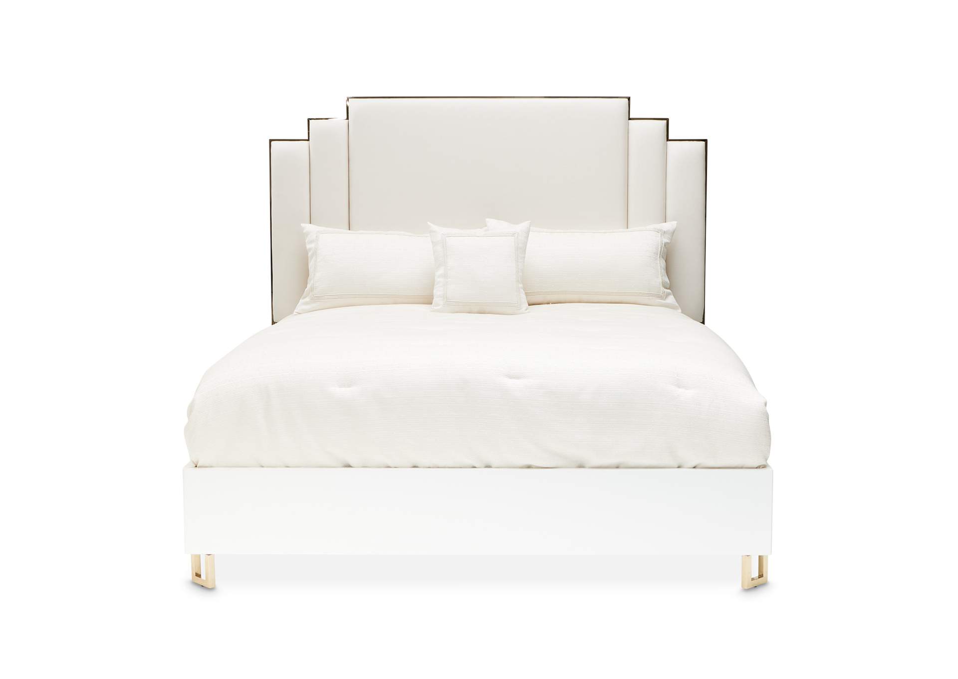 Palm Gate Queen Upholstered Bed - Cloud White image 23