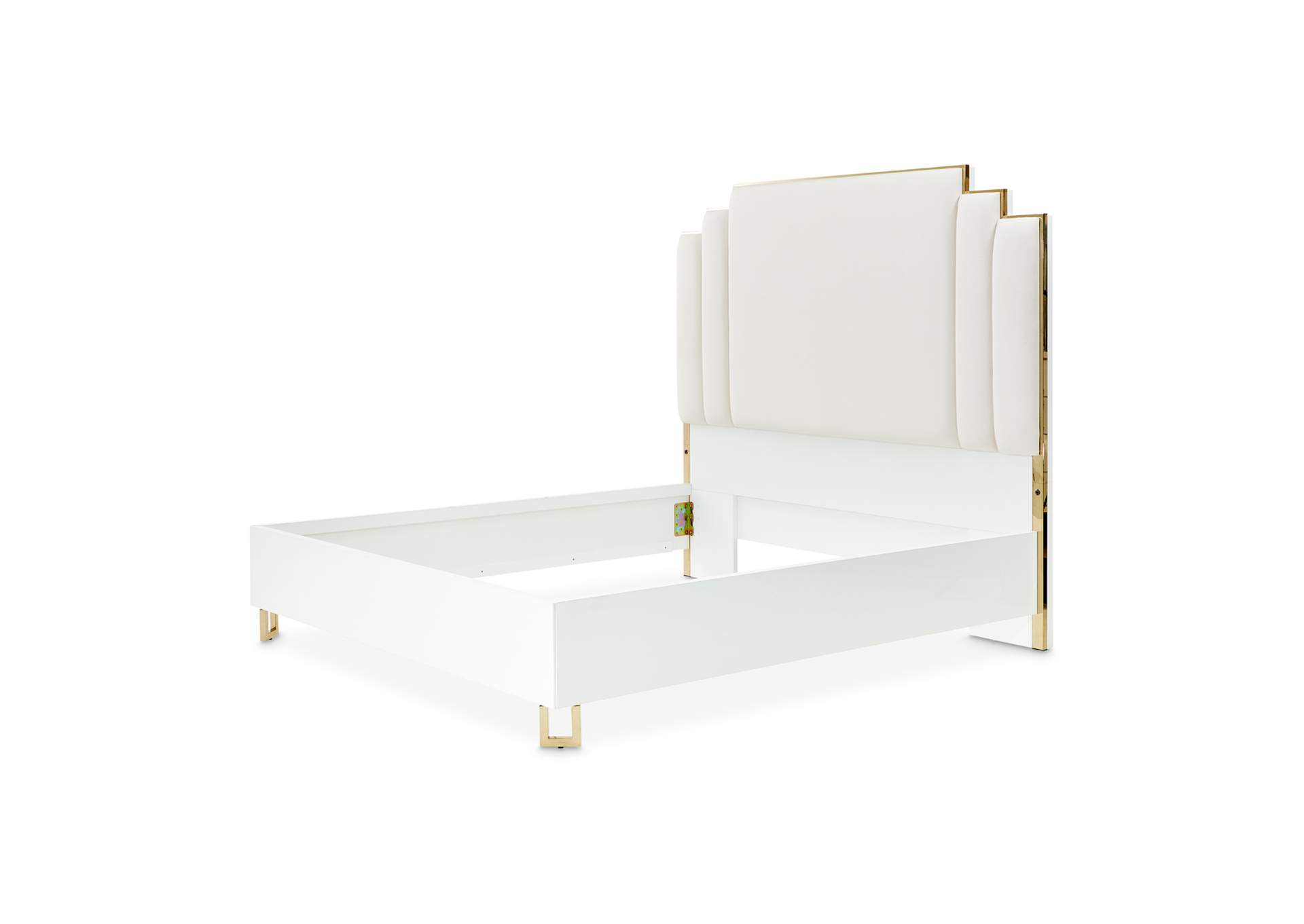 Palm Gate Queen Upholstered Bed - Cloud White image 17