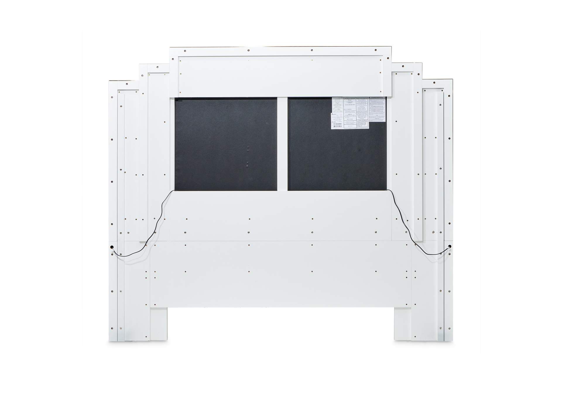 Palm Gate Queen Upholstered Bed - Cloud White image 4