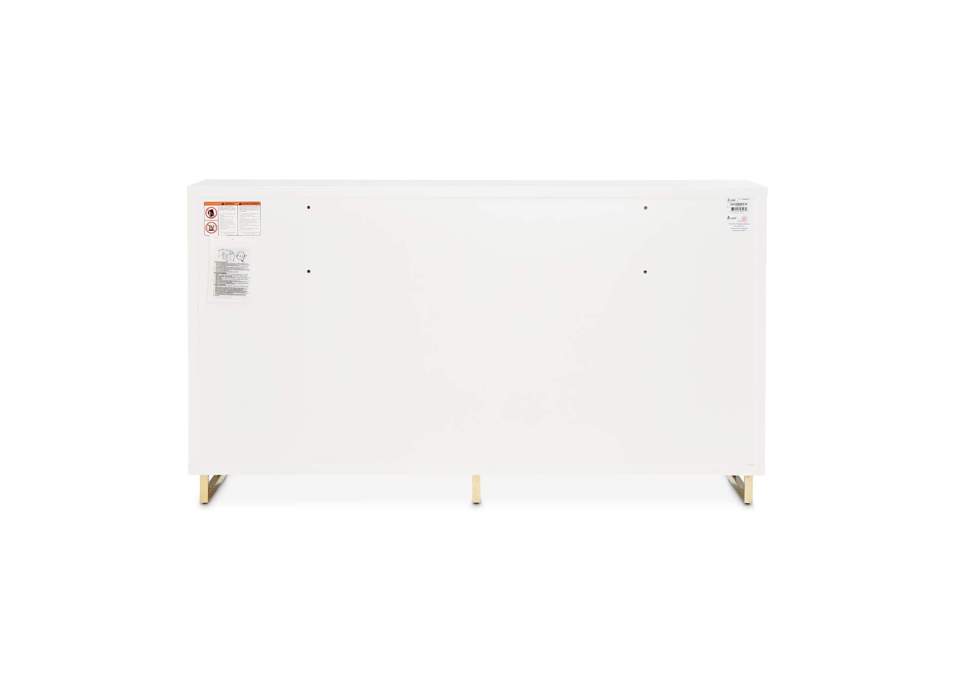Palm Gate Dresser - Cloud White image 12