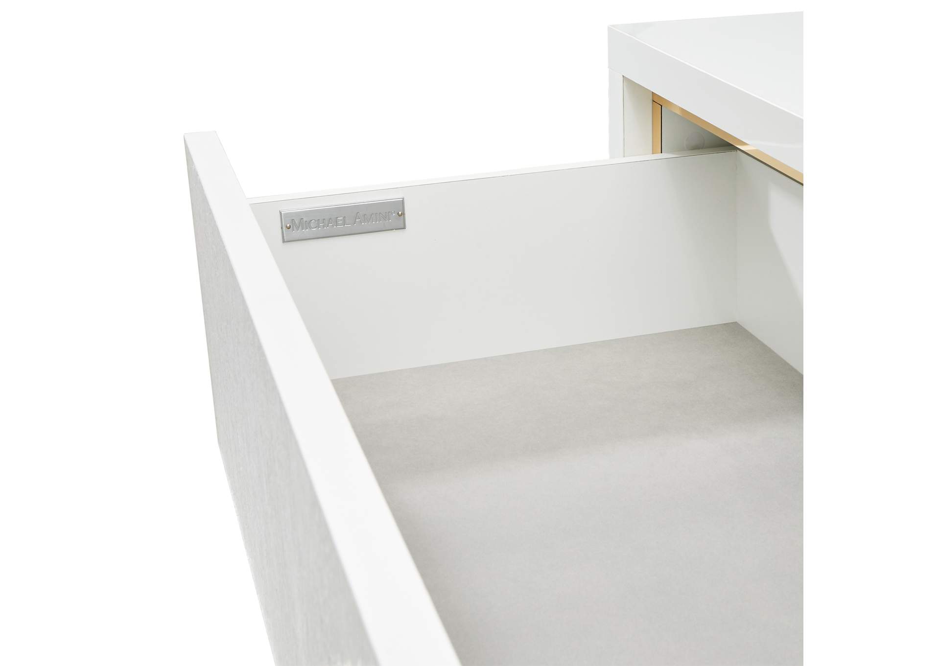 Palm Gate 6-Drawer Chest - Cloud White image 6