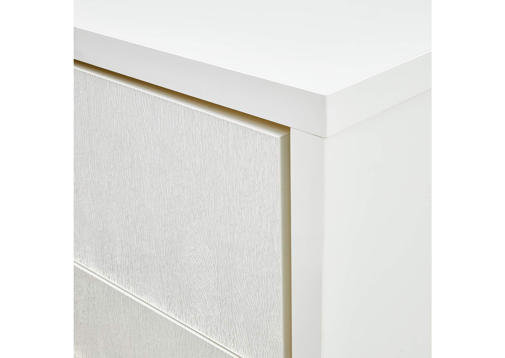 Palm Gate 6-Drawer Chest - Cloud White image 8