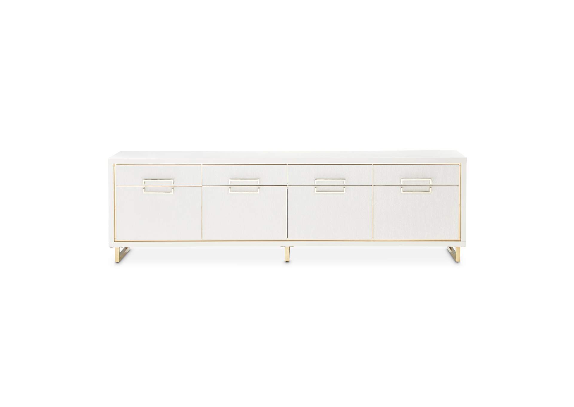 Palm Gate Media Cabinet - Cloud White image 3